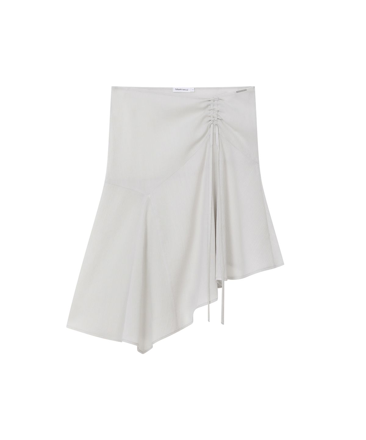 미세키서울(MISEKI SEOUL) String sheer layered skirt GREY