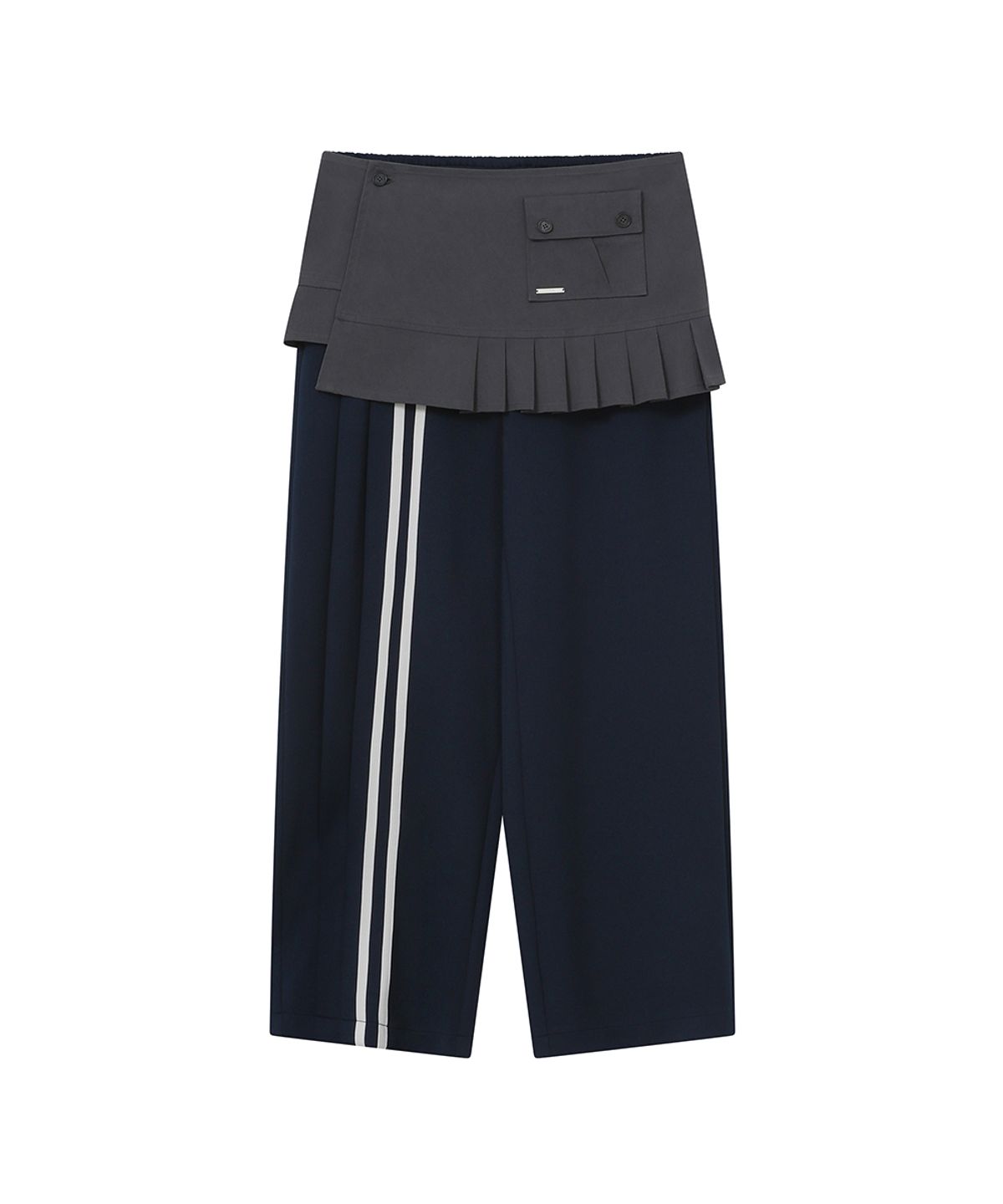미세키서울(MISEKI SEOUL) Track Pleats skirt pants SET NAVY