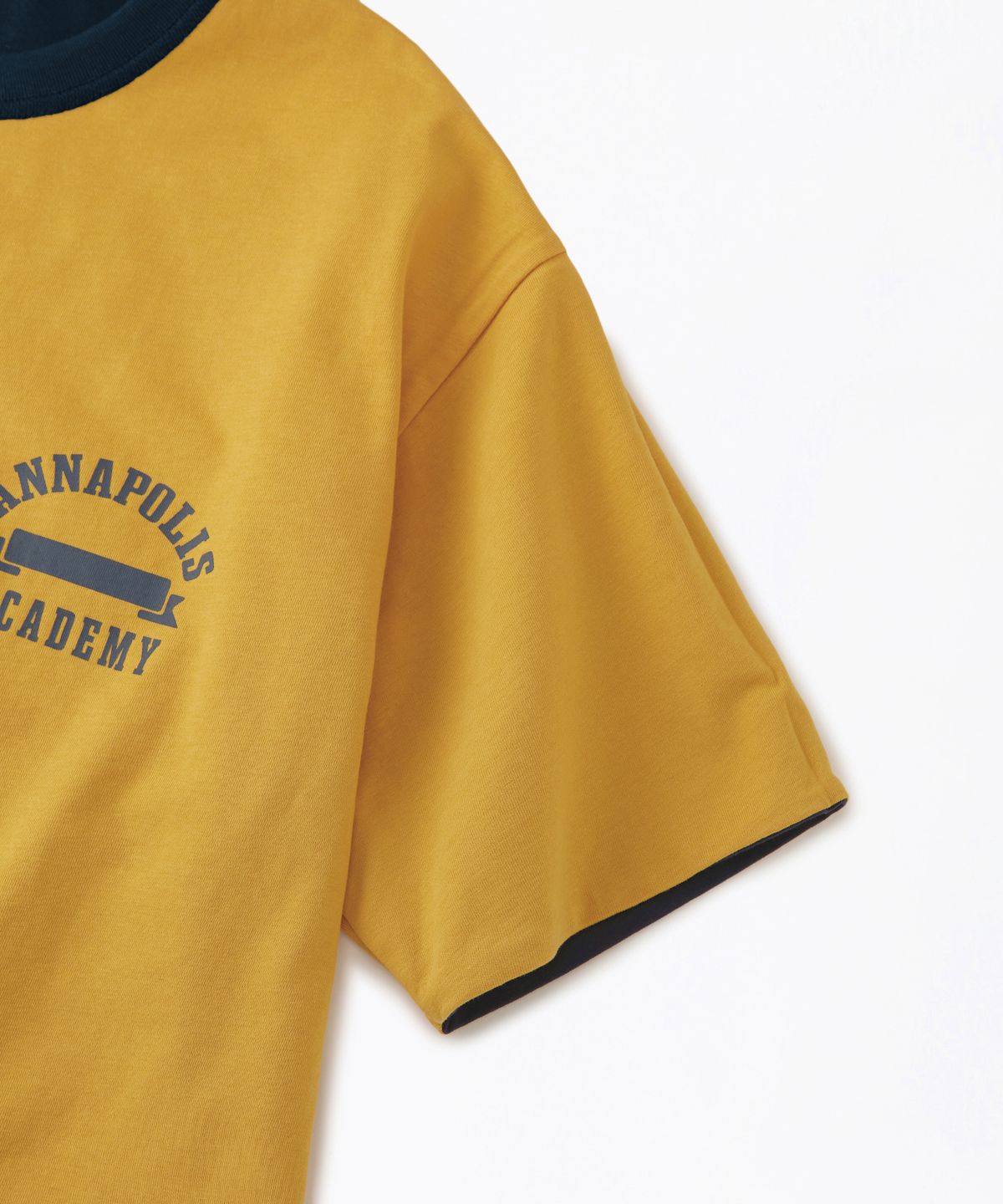 아웃스탠딩(OUTSTANDING) V.S.C TEE(MARYLAND)_NAVY/MUSTARD