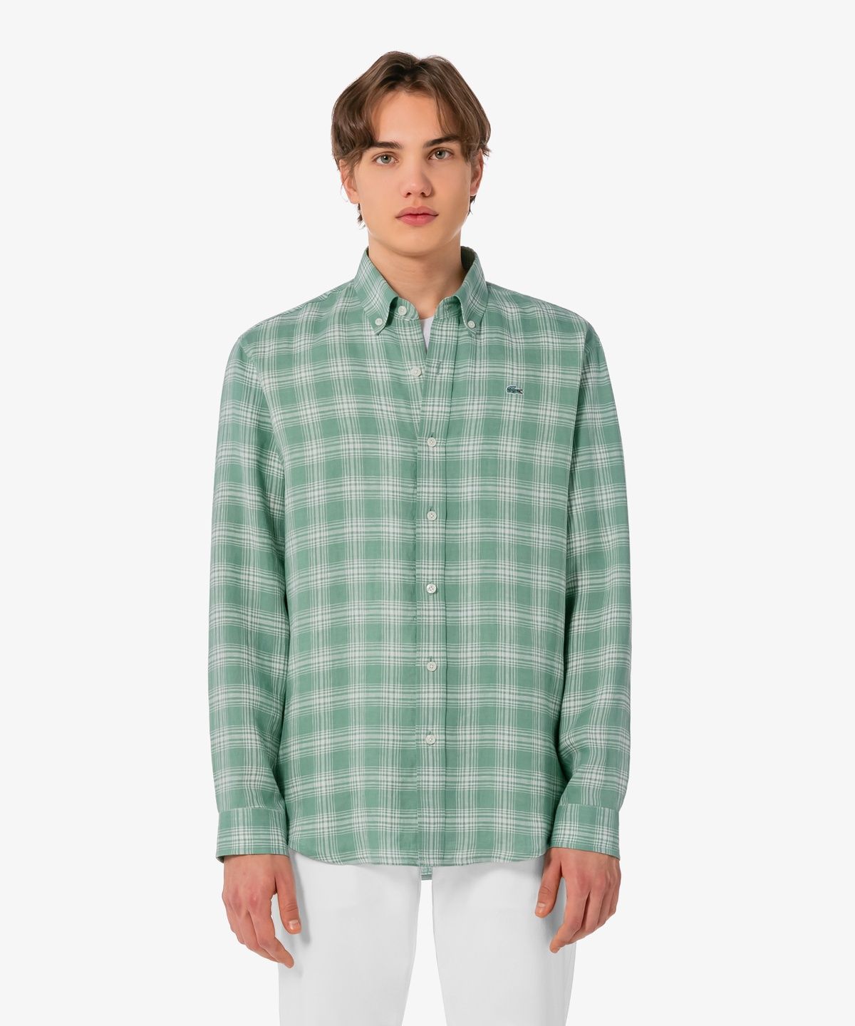 라코스테(LACOSTE) 남성 린넨 빅체크 CH739E-56G 132