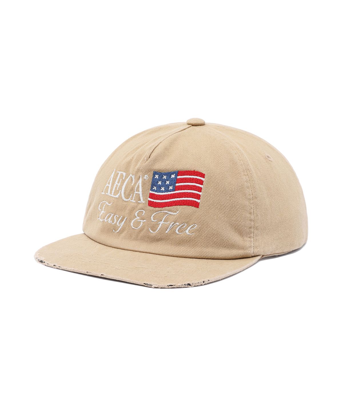 에이카화이트(AECA) AECA EASY & FREE FLAG CAP-BEIGE