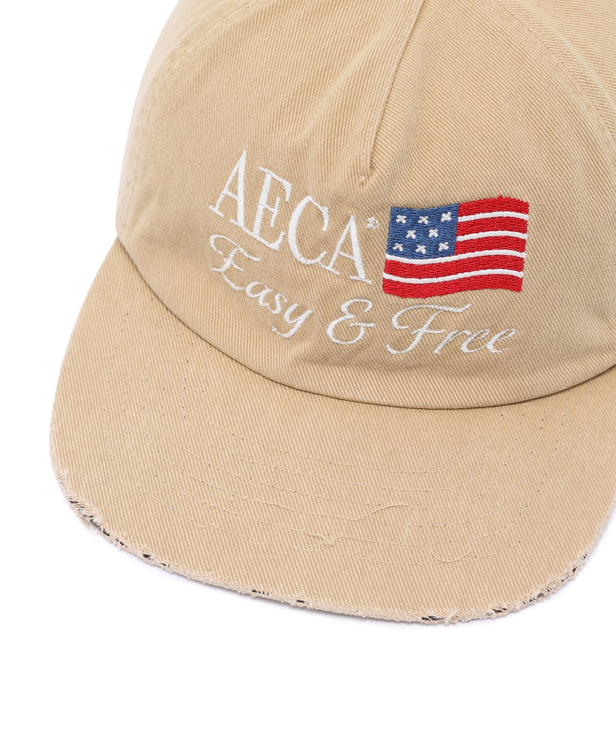 에이카화이트(AECA) AECA EASY & FREE FLAG CAP-BEIGE