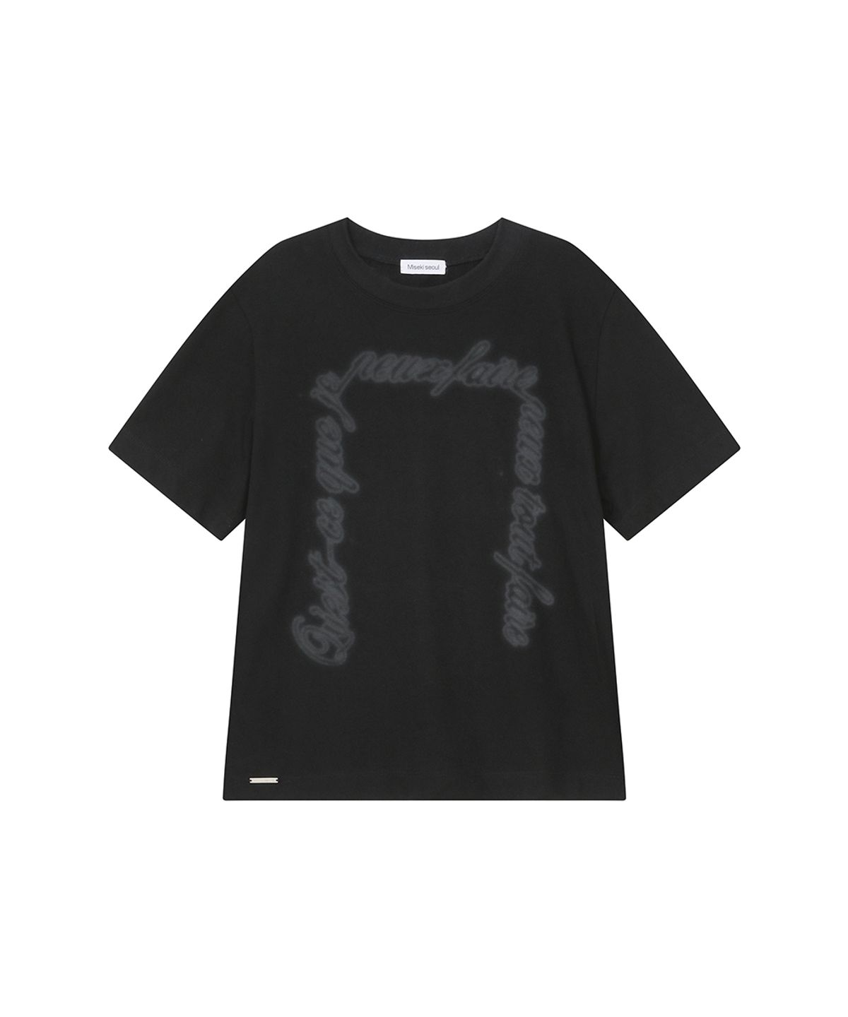 미세키서울(MISEKI SEOUL) Chicano lettering short sleeve BLACK