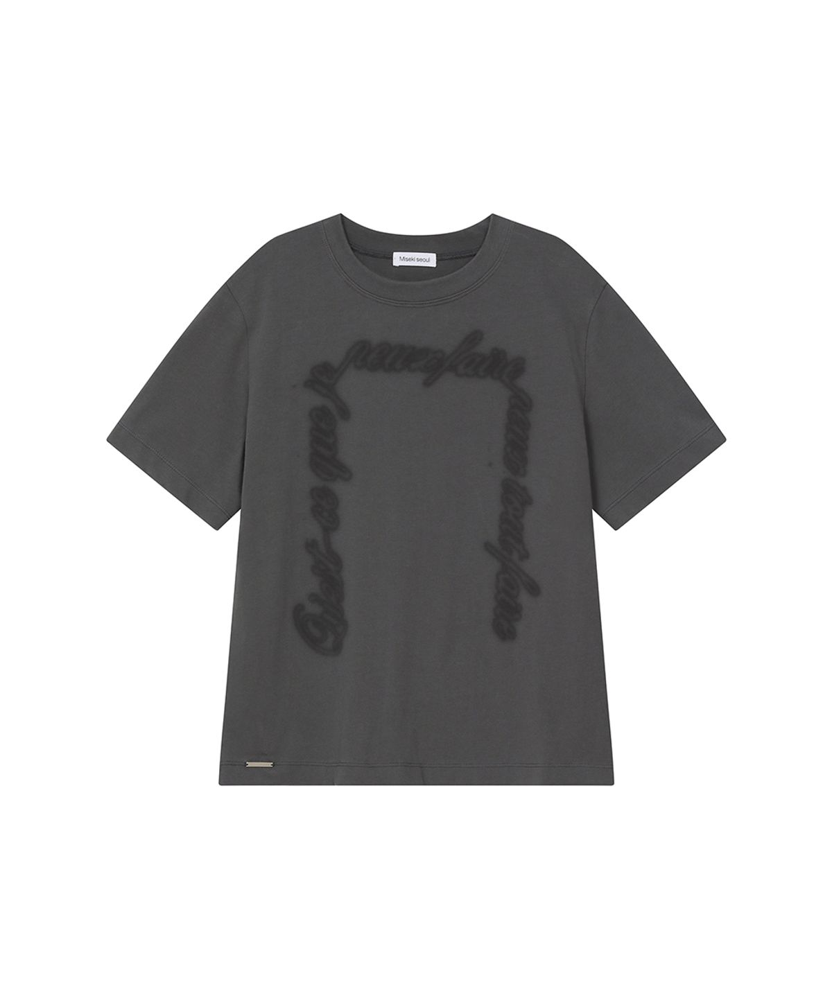 미세키서울(MISEKI SEOUL) Chicano lettering short sleeve CHARCOAL