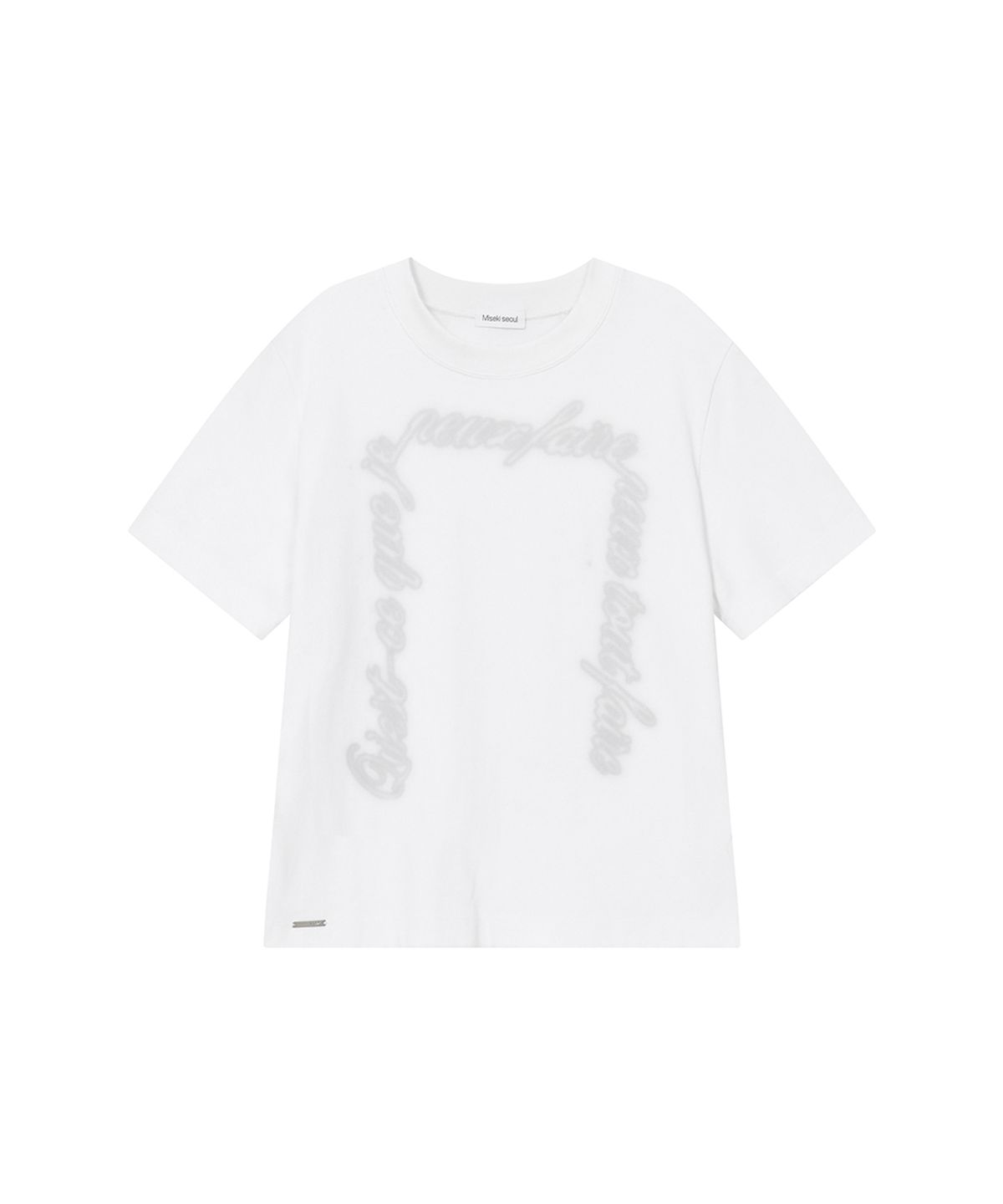 미세키서울(MISEKI SEOUL) Chicano lettering short sleeve WHITE