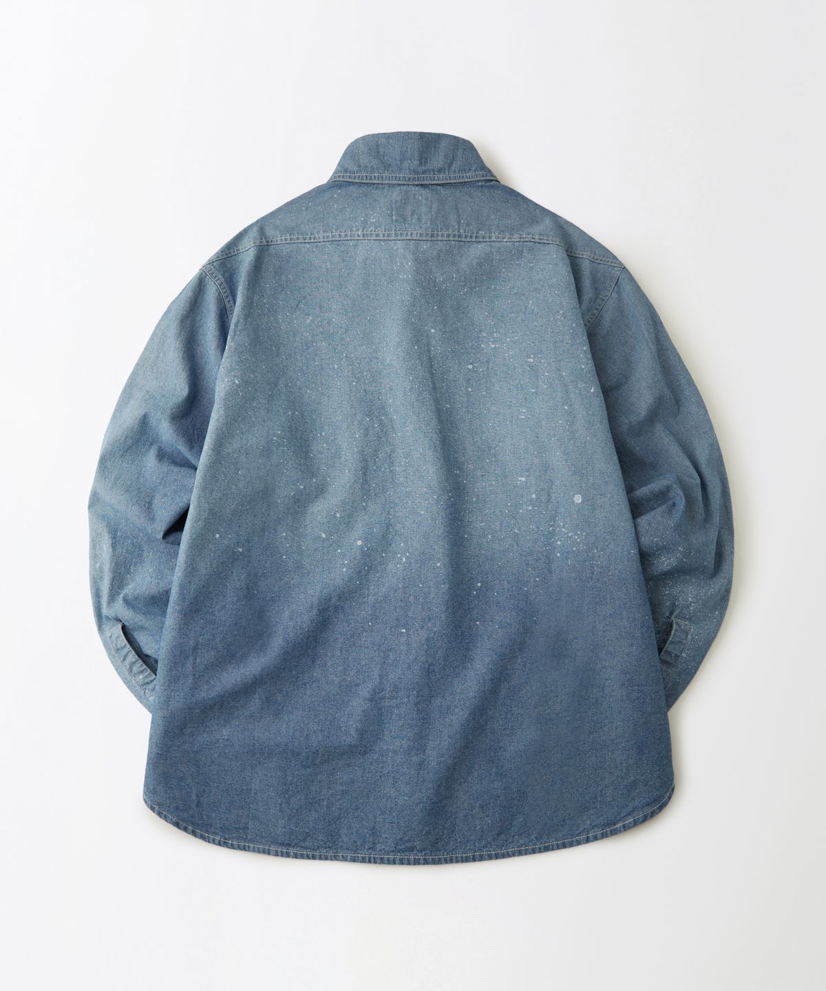 아웃스탠딩(OUTSTANDING) USN SELVEDGE CHAMBRAY SHIRT_DIRTY BLUE