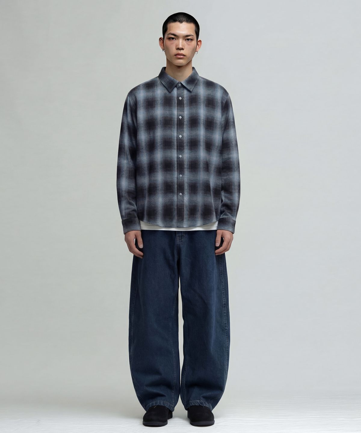 베리베인(VERYVAIN) SOMBER CHECK OVER SHIRT - 4 COLOR
