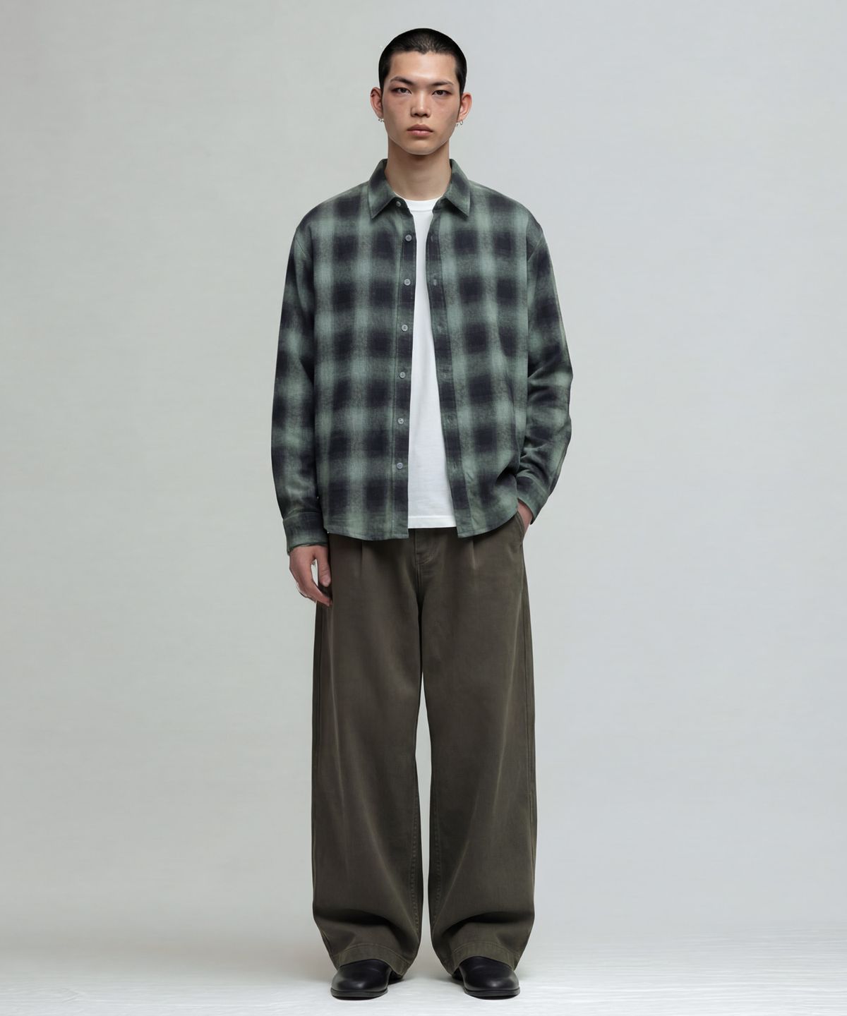 베리베인(VERYVAIN) SOMBER CHECK OVER SHIRT - 4 COLOR