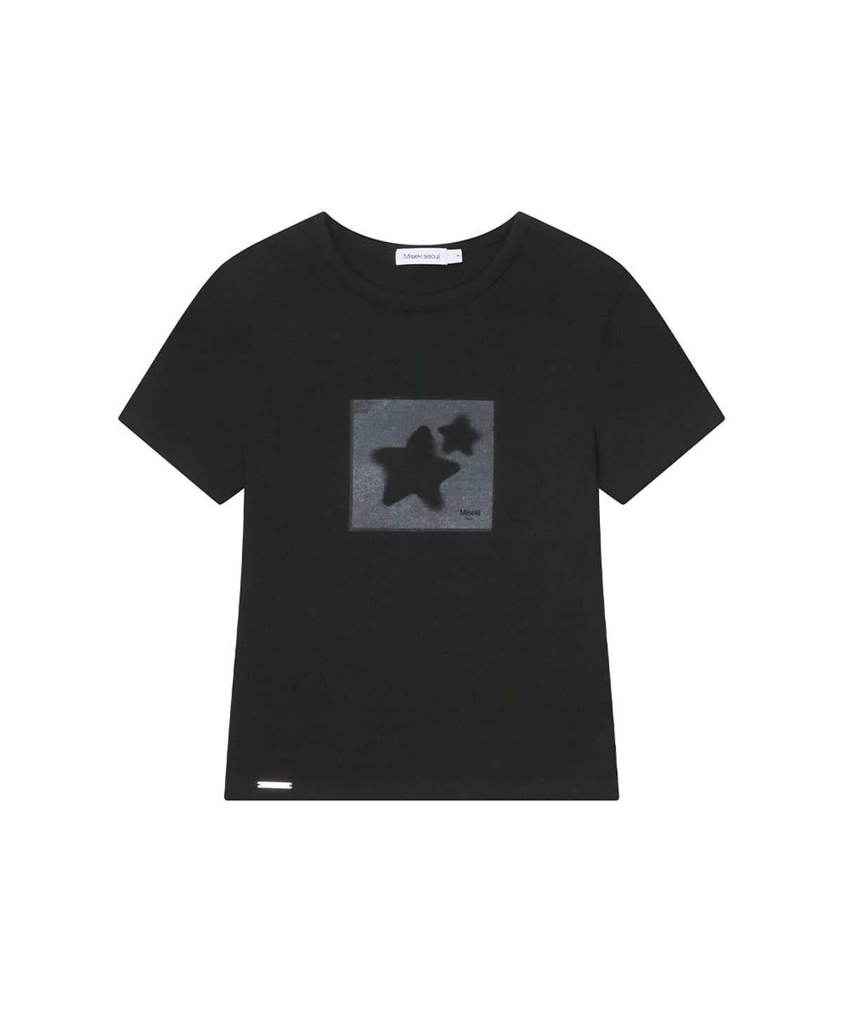 미세키서울(MISEKI SEOUL) Midnight stars fitted short sleeve BLACK