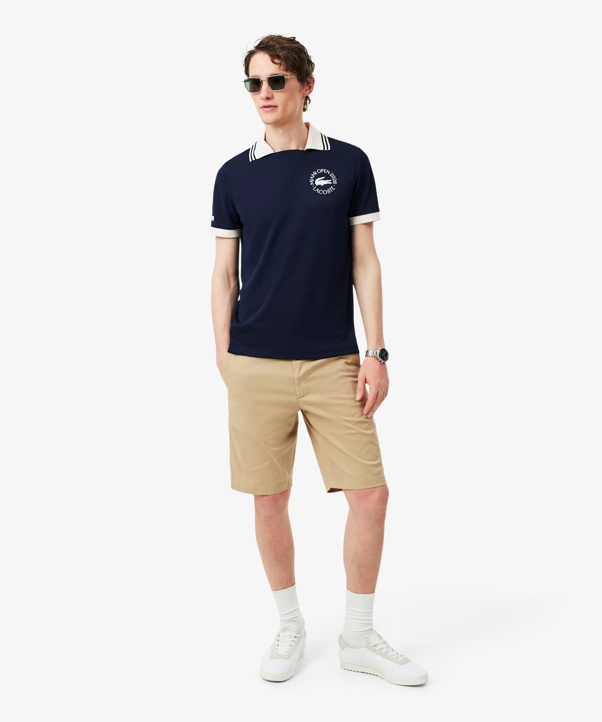 라코스테(LACOSTE) 남성 Miami Open 오픈카라 반팔 폴로 셔츠 DH0434-56G 166