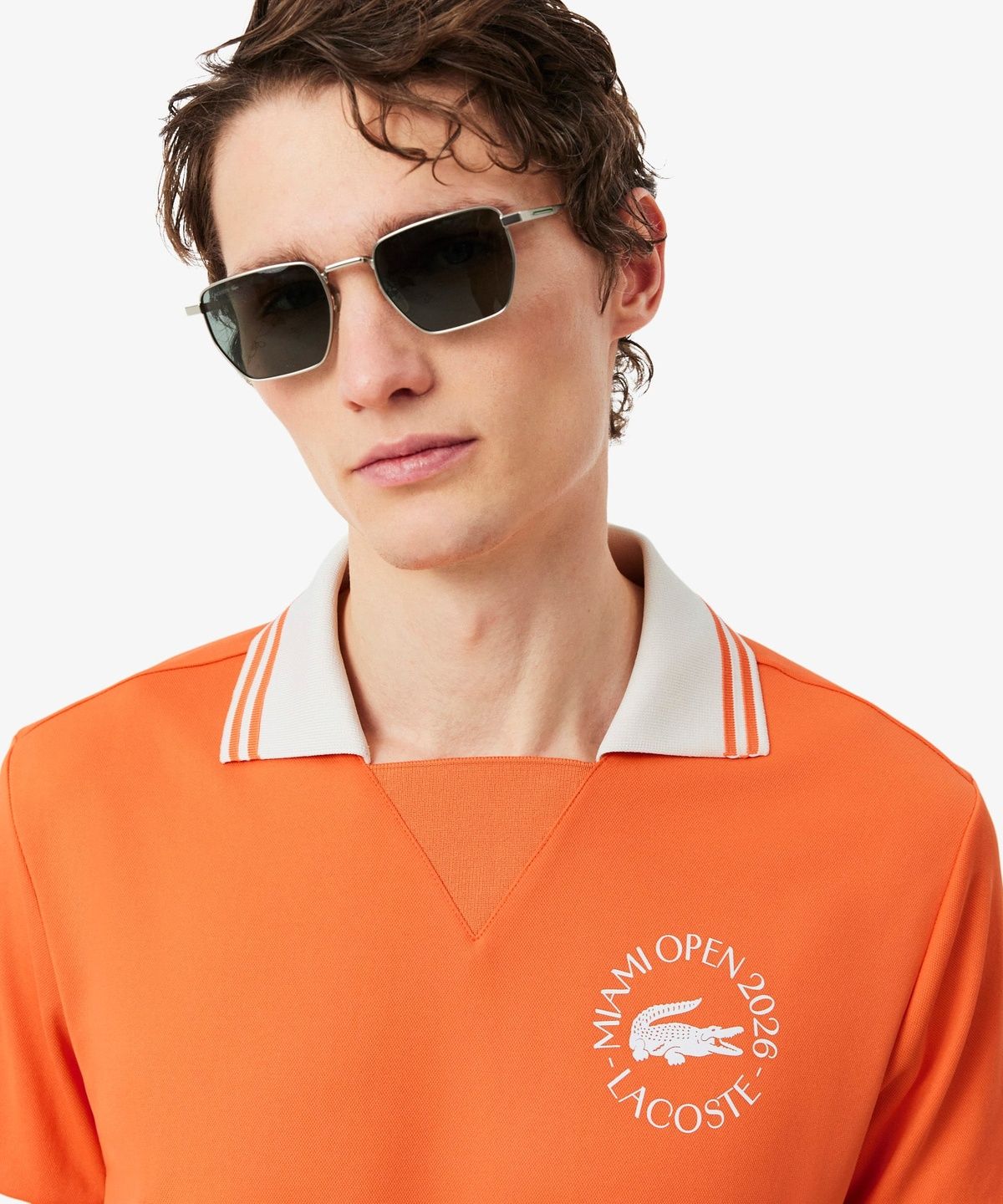 라코스테(LACOSTE) 남성 Miami Open 오픈카라 반팔 폴로 셔츠 DH0434-56G 5QP