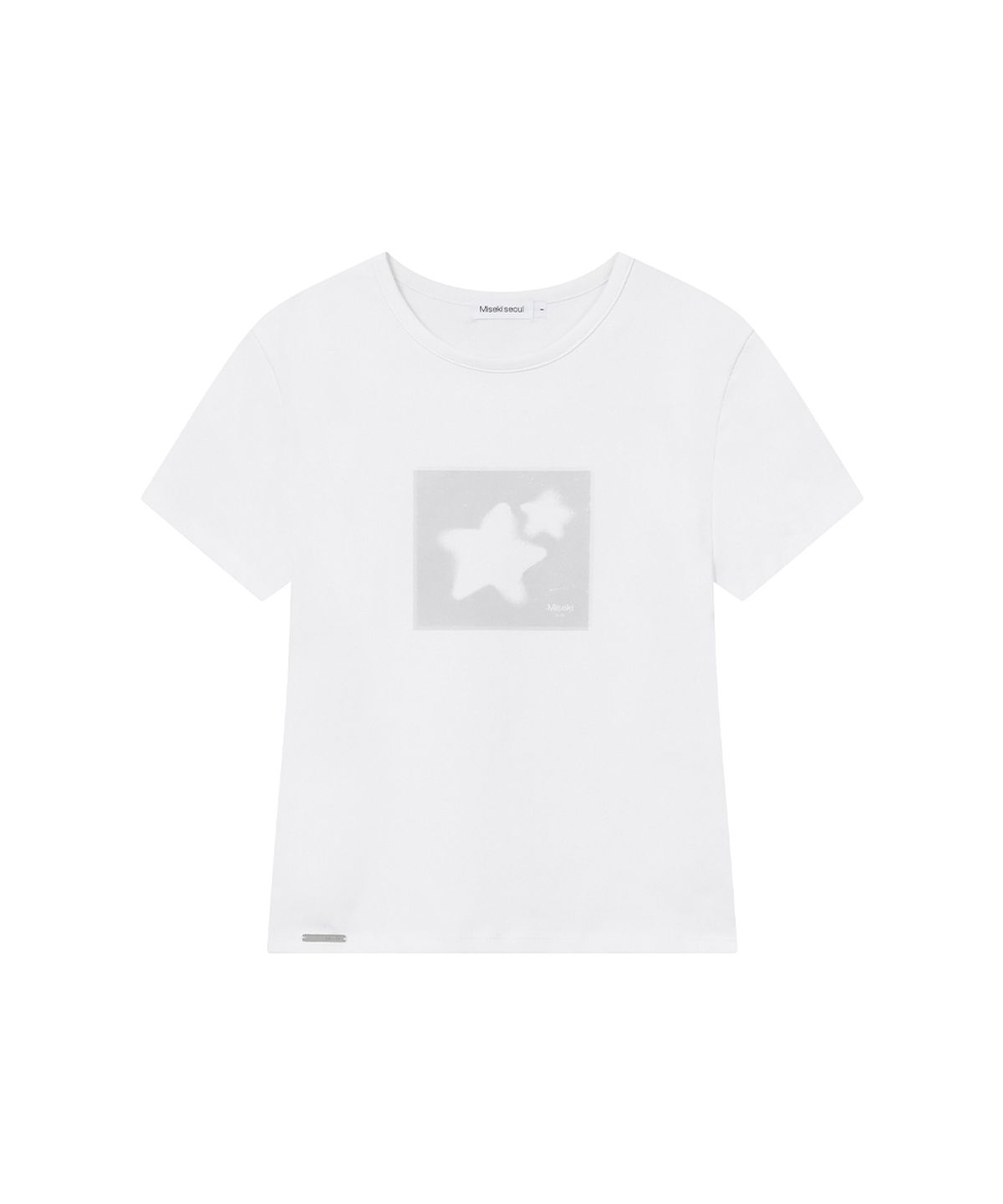 미세키서울(MISEKI SEOUL) Midnight stars fitted short sleeve WHITE