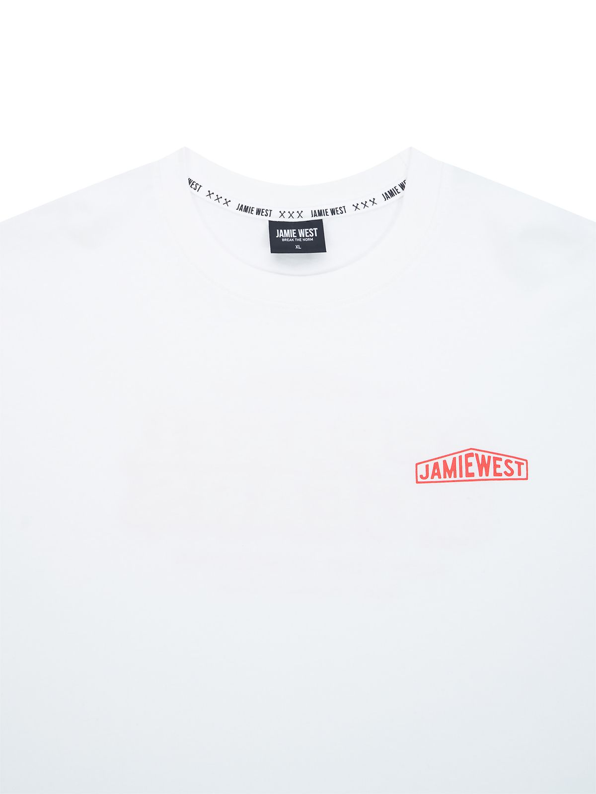 제이미웨스트(JAMIE WEST) A&G 레터링 티셔츠 (화이트)