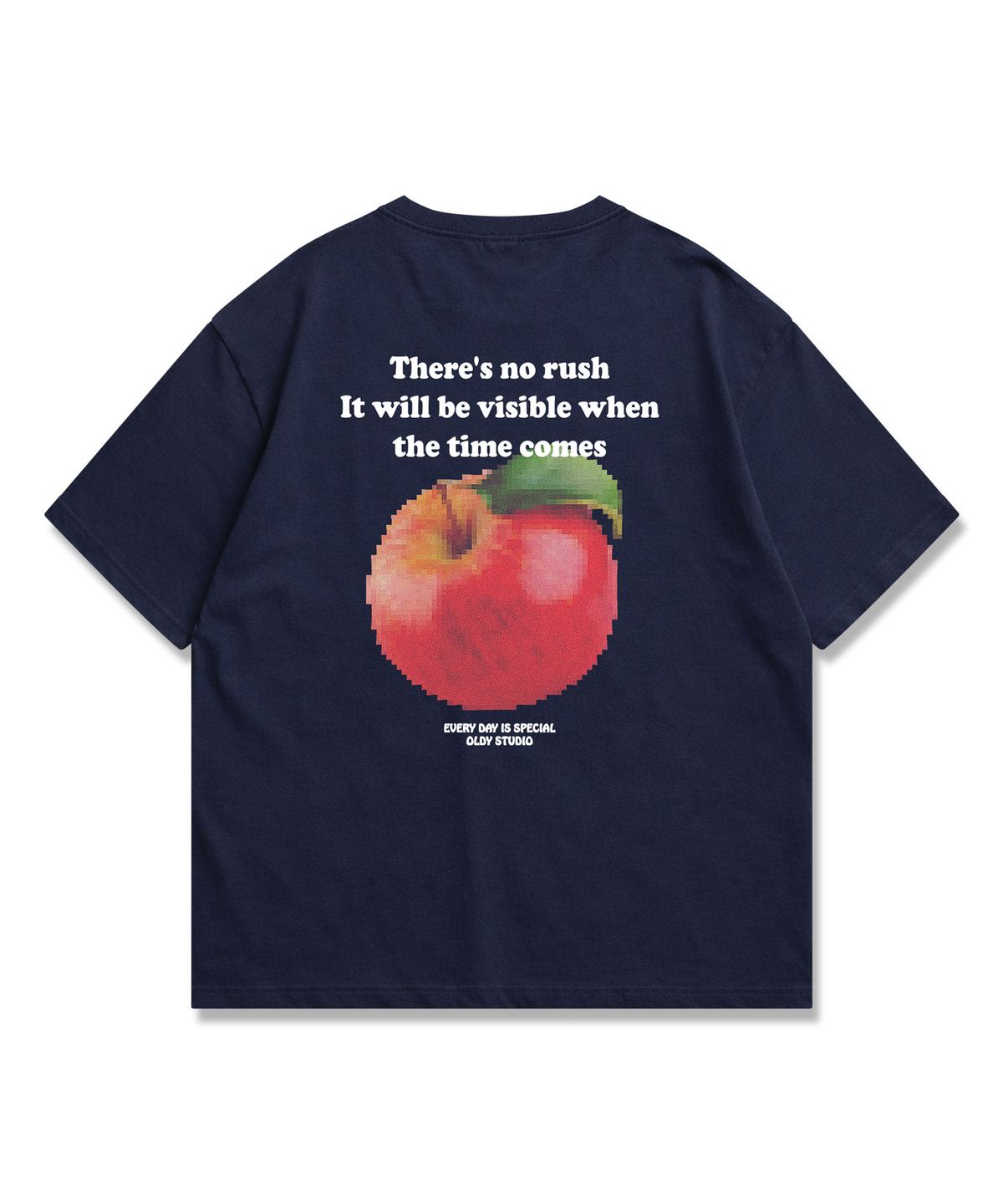 오리지널데이(ORIGINALDAY) Apple Mosaic 오버핏 반팔 티셔츠 4Color
