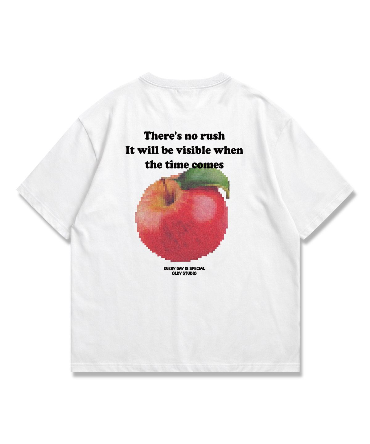 오리지널데이(ORIGINALDAY) Apple Mosaic 오버핏 반팔 티셔츠 4Color