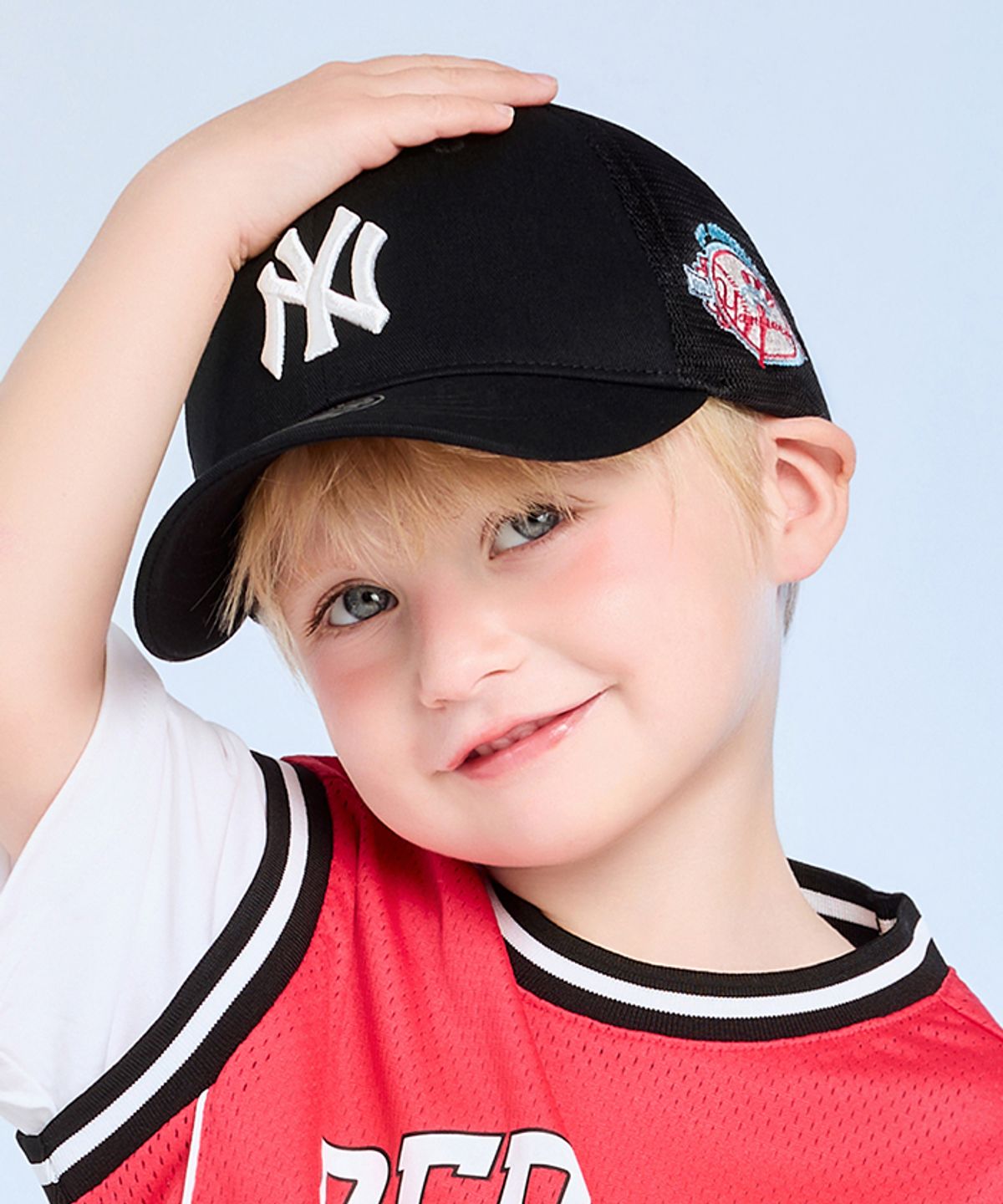 엠엘비 키즈(MLB KIDS) 시그니쳐 메쉬 트러커 NY (Black)