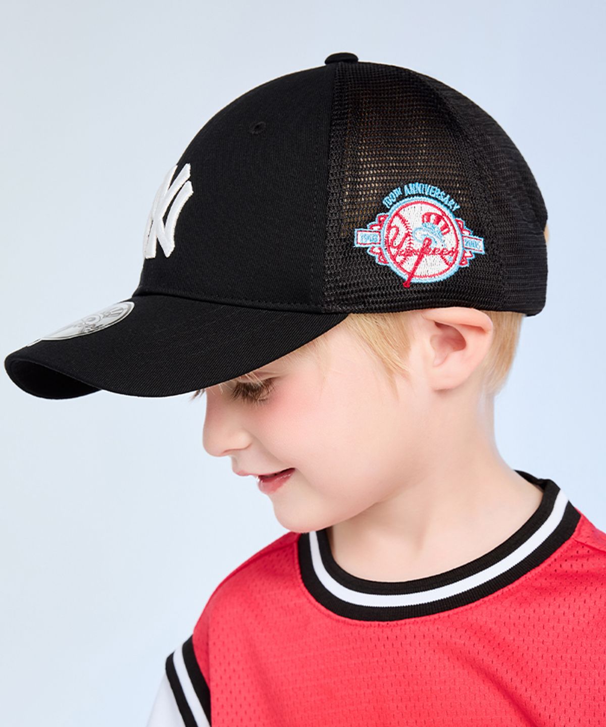 엠엘비 키즈(MLB KIDS) 시그니쳐 메쉬 트러커 NY (Black)