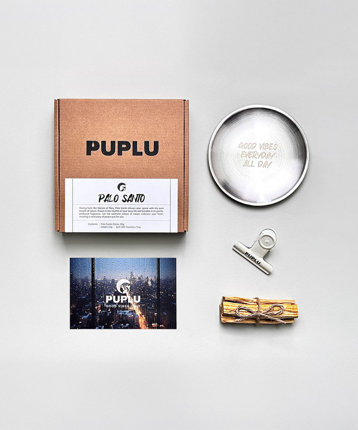 푸플루(PUPLU) 팔로산토 장작 인센스 스틱 스타터 패키지