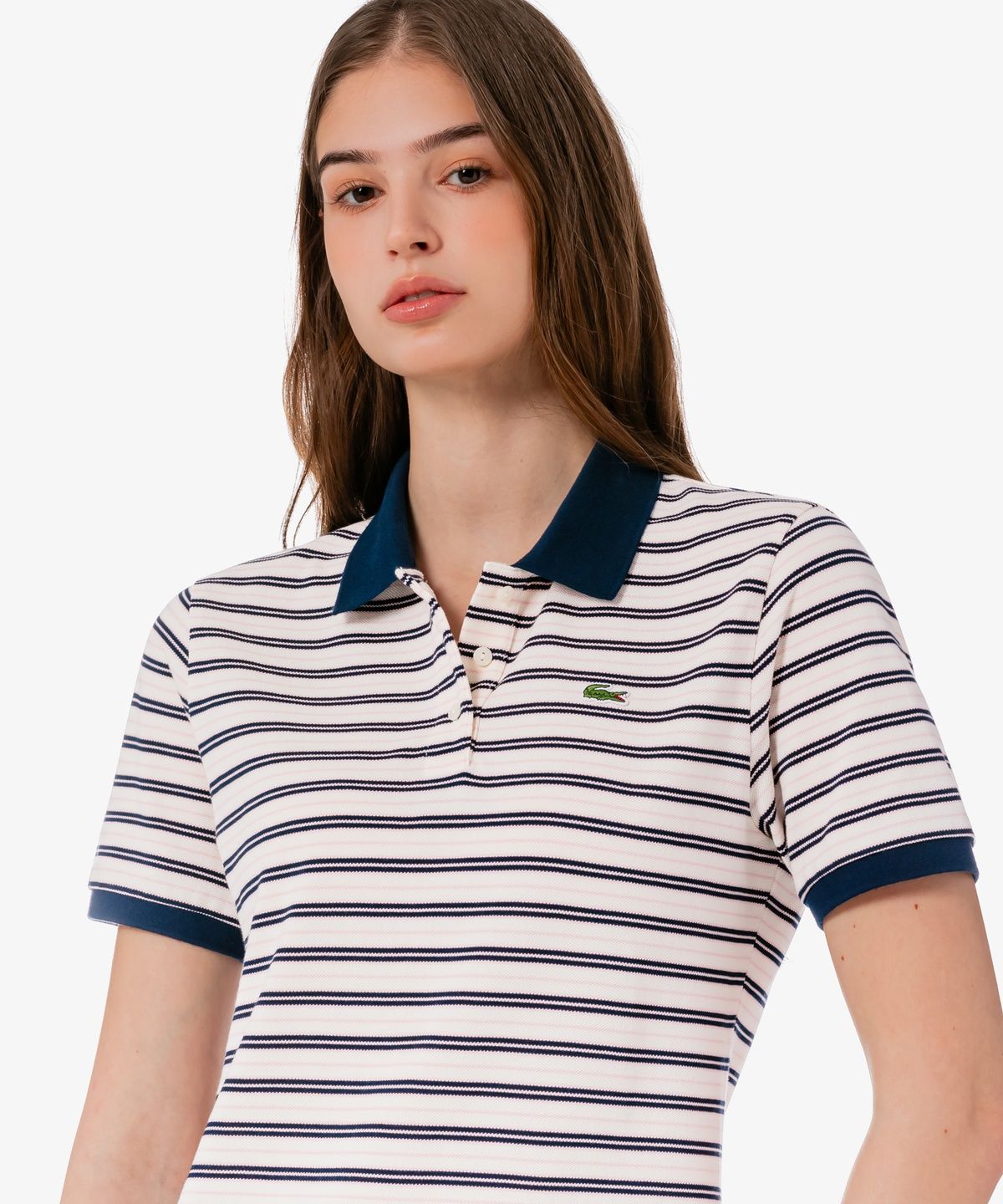 라코스테(LACOSTE) 여성 멀티스트라이프 럭비 폴로 드레스 EF800E-56G 166