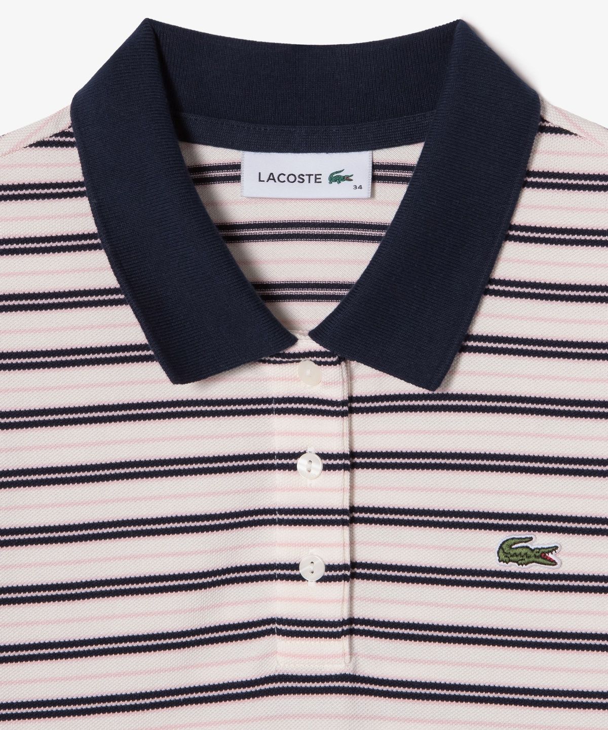 라코스테(LACOSTE) 여성 멀티스트라이프 럭비 폴로 드레스 EF800E-56G 166