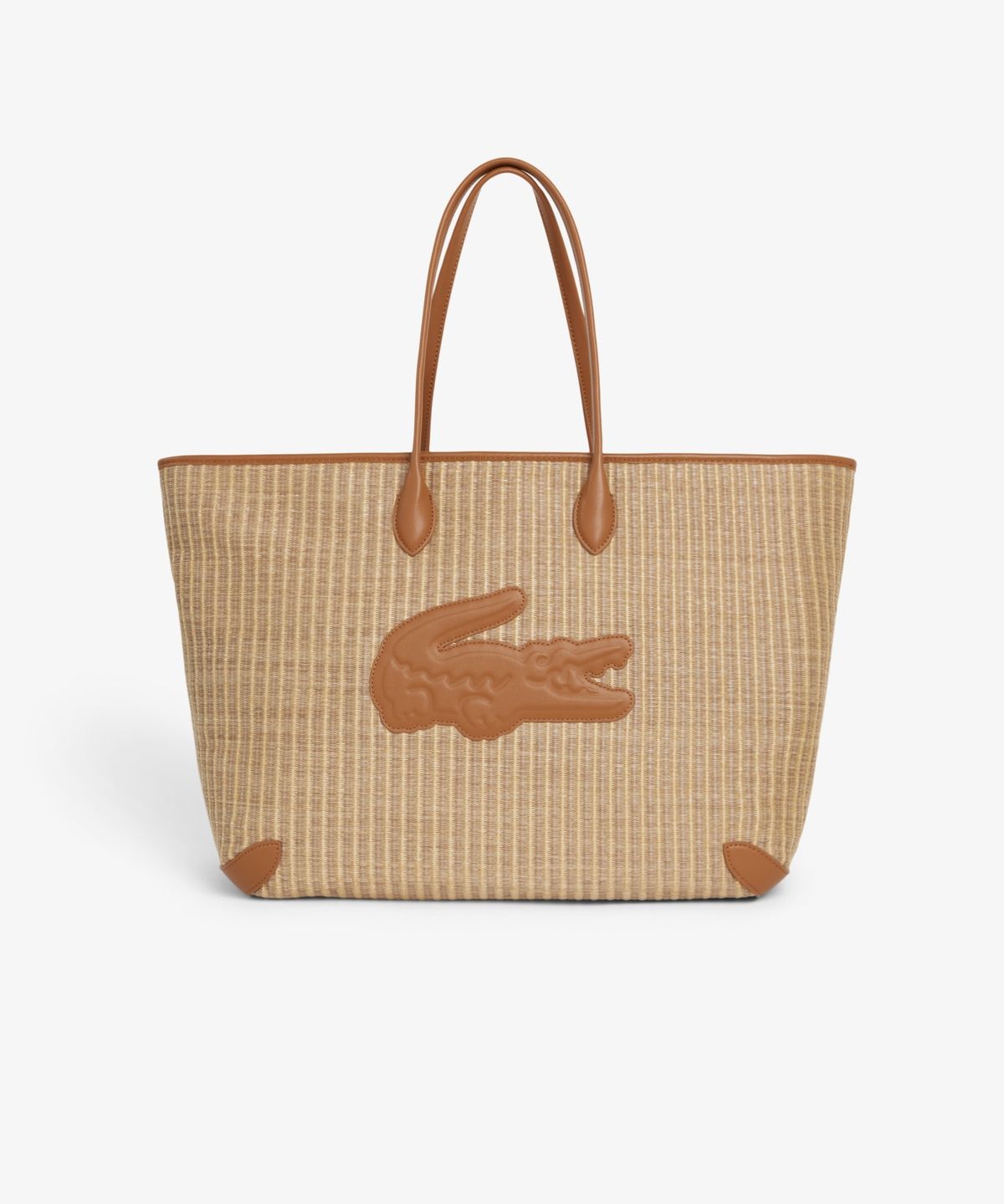 라코스테(LACOSTE) 여성 썸머팩 라피아 쇼퍼백 NF5247P56G K02