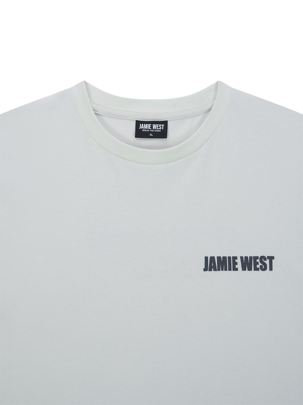 제이미웨스트(JAMIE WEST) 빅마스크 워시드 티셔츠 (화이트)