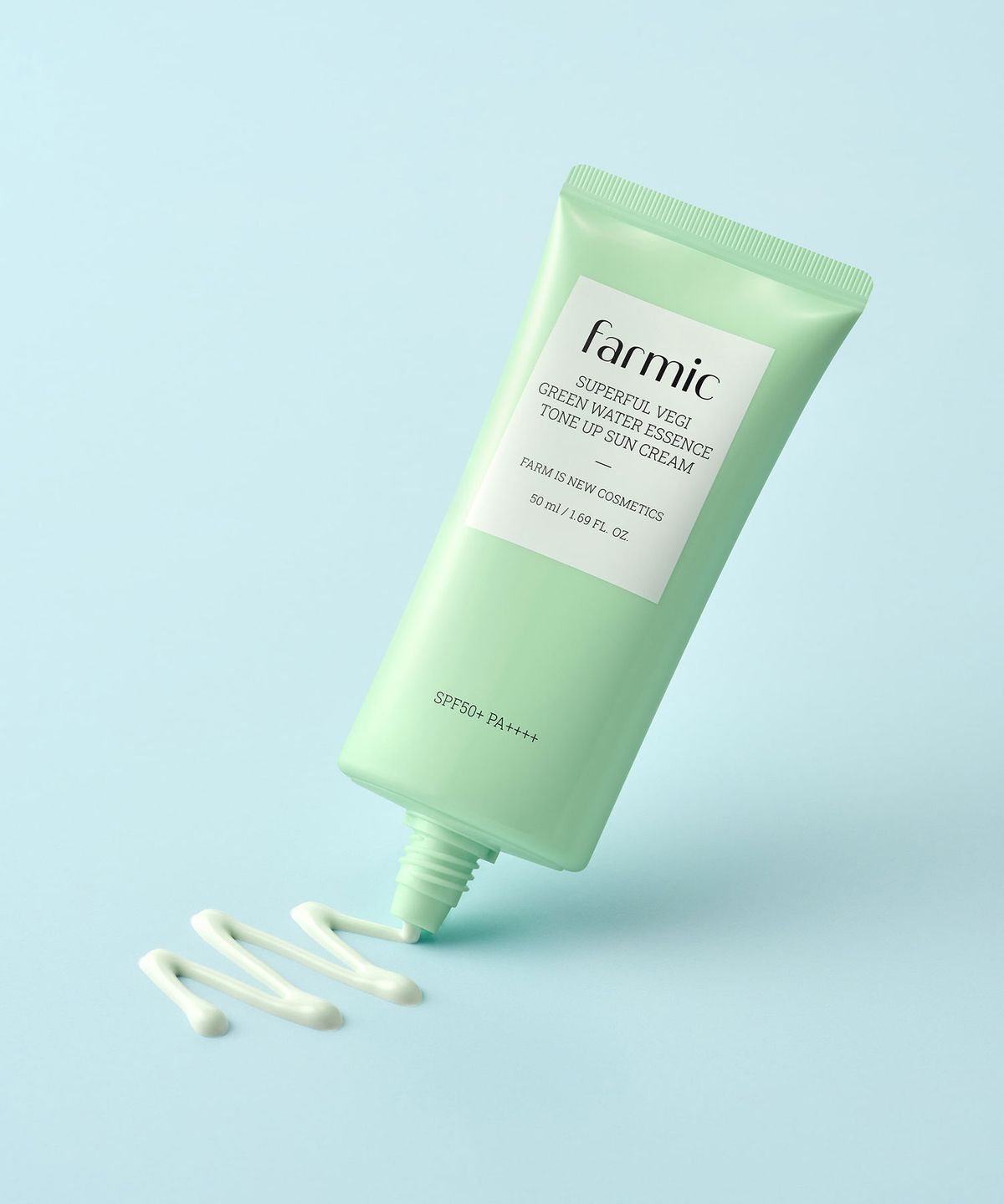 파믹(FARMIC) 슈퍼풀 베지 그린 워터 에센스 톤업 선크림 50ml