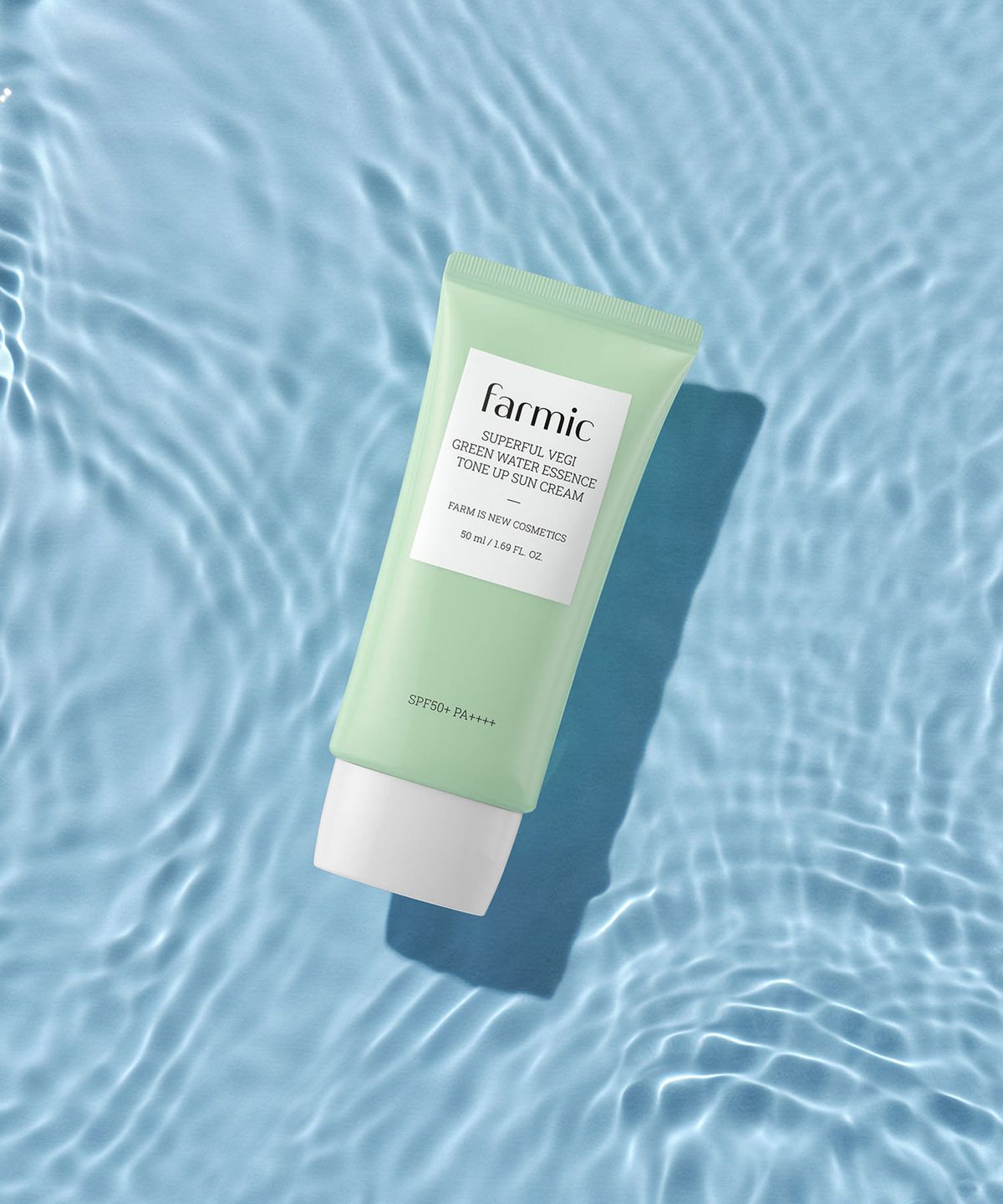 파믹(FARMIC) 슈퍼풀 베지 그린 워터 에센스 톤업 선크림 50ml