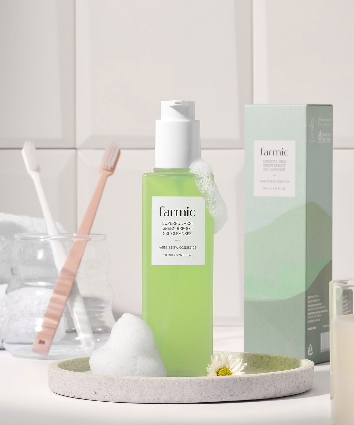 파믹(FARMIC) 슈퍼풀 베지 그린 리부트 젤 클렌저 200ml