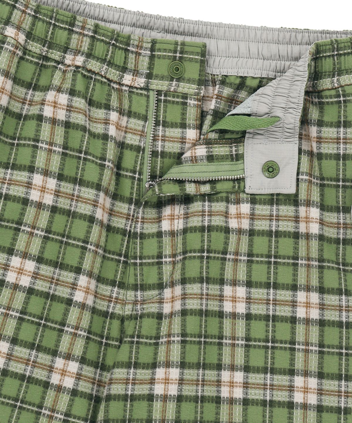 썬러브투어(SUNLOVETOUR) Light Swing Pants Green Plaid