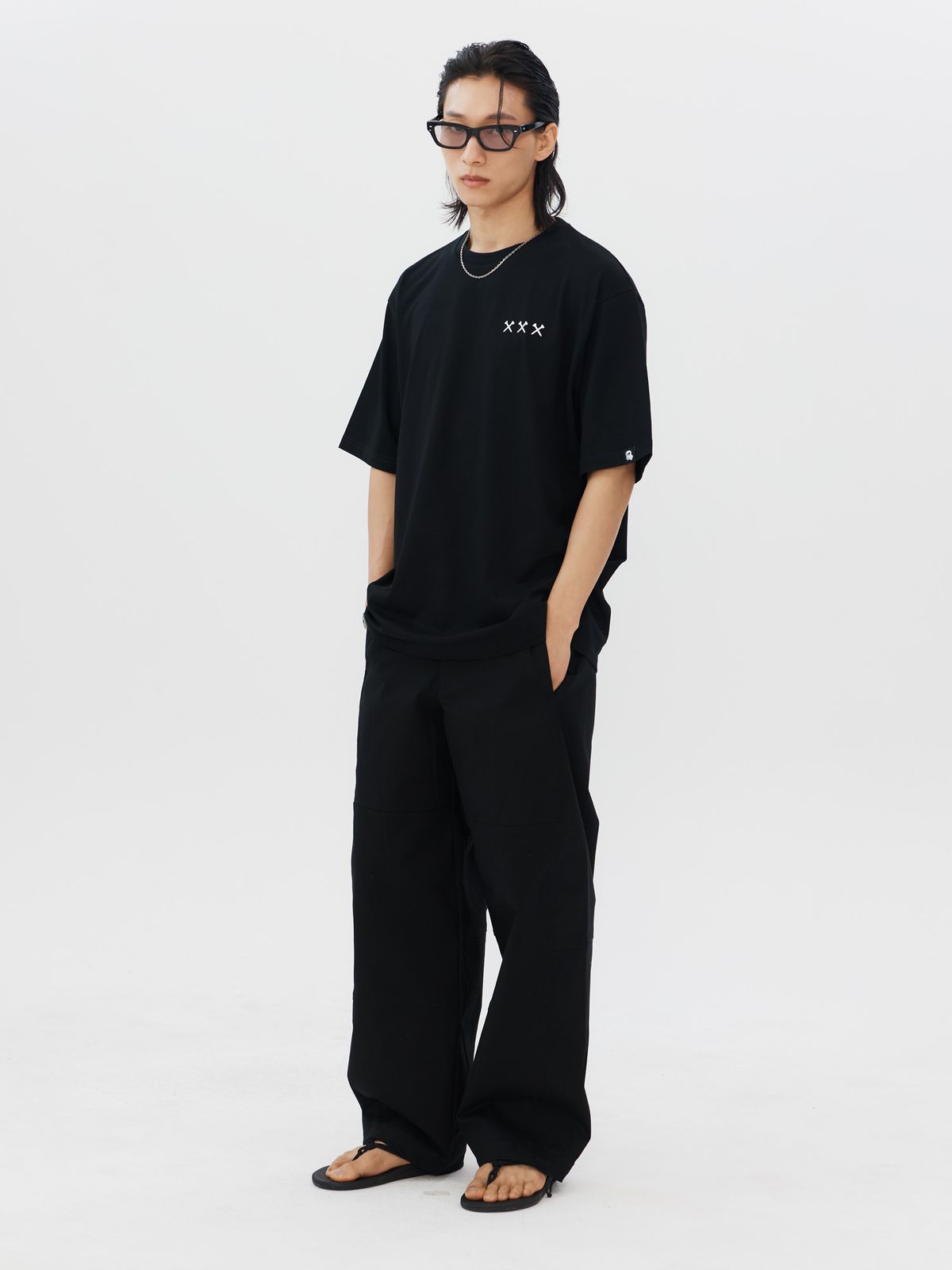 제이미웨스트(JAMIE WEST) 초월 워시드 티셔츠 (그레이)