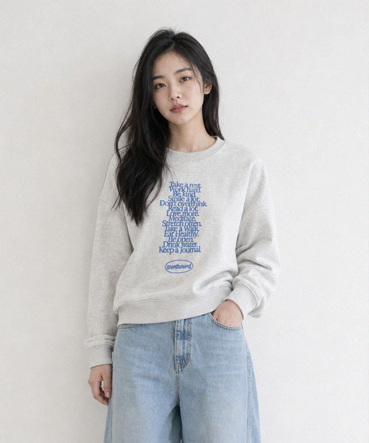 워스워드(WORTHWORD) 잔소리 스웻셔츠