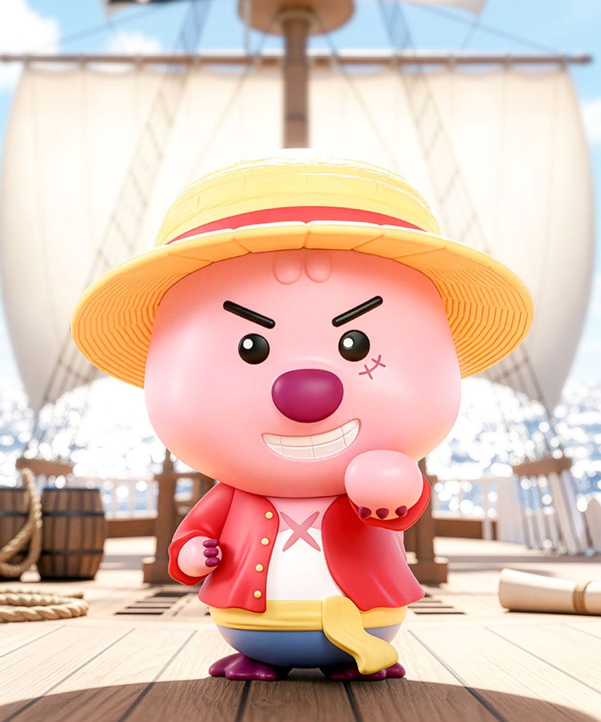잔망루피(ZANMANGLOOPY) 잔망루피X원피스 블라인드 피규어