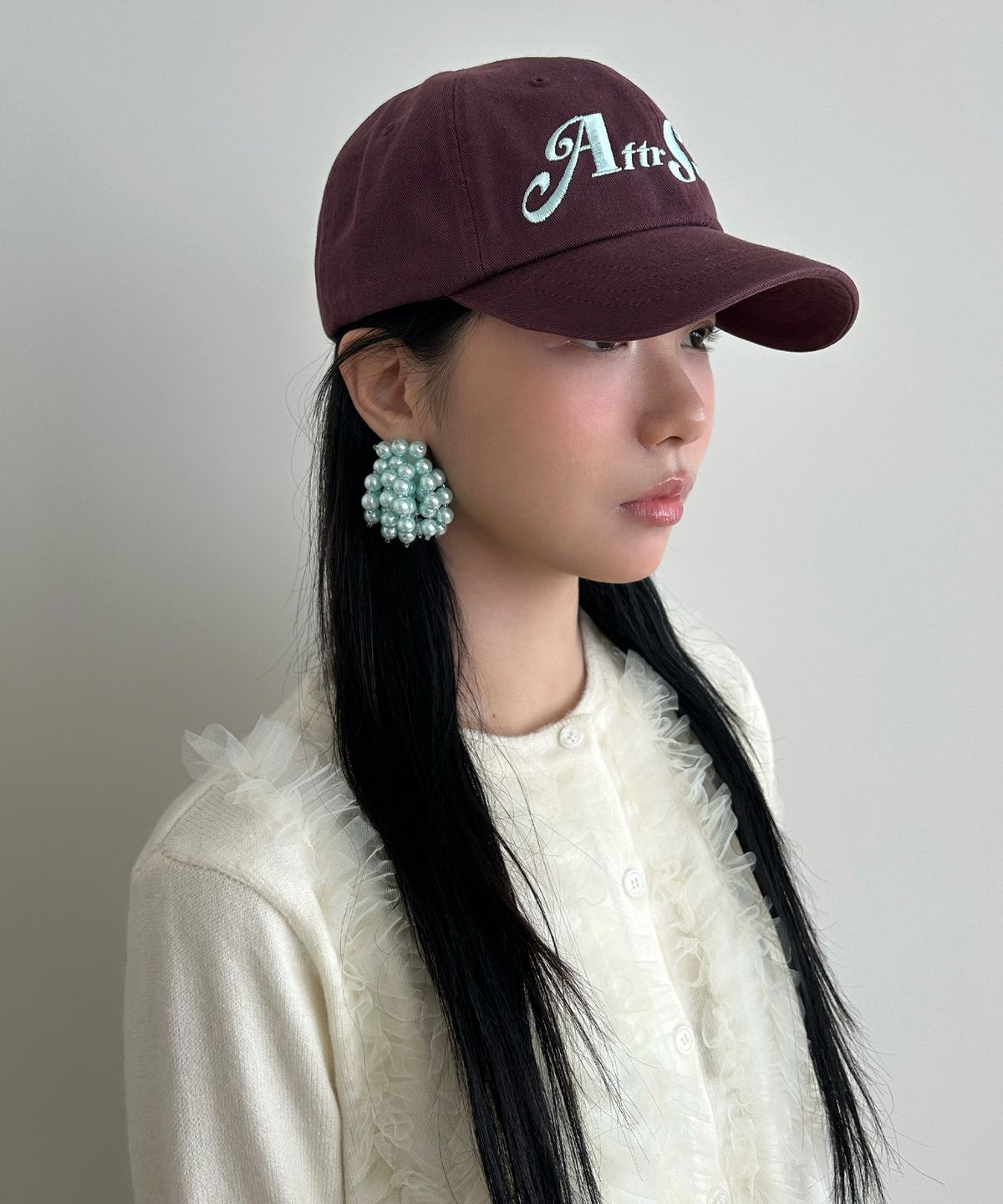 애프터썸머(AFTERSUMMER) afs logo cap (purple)
