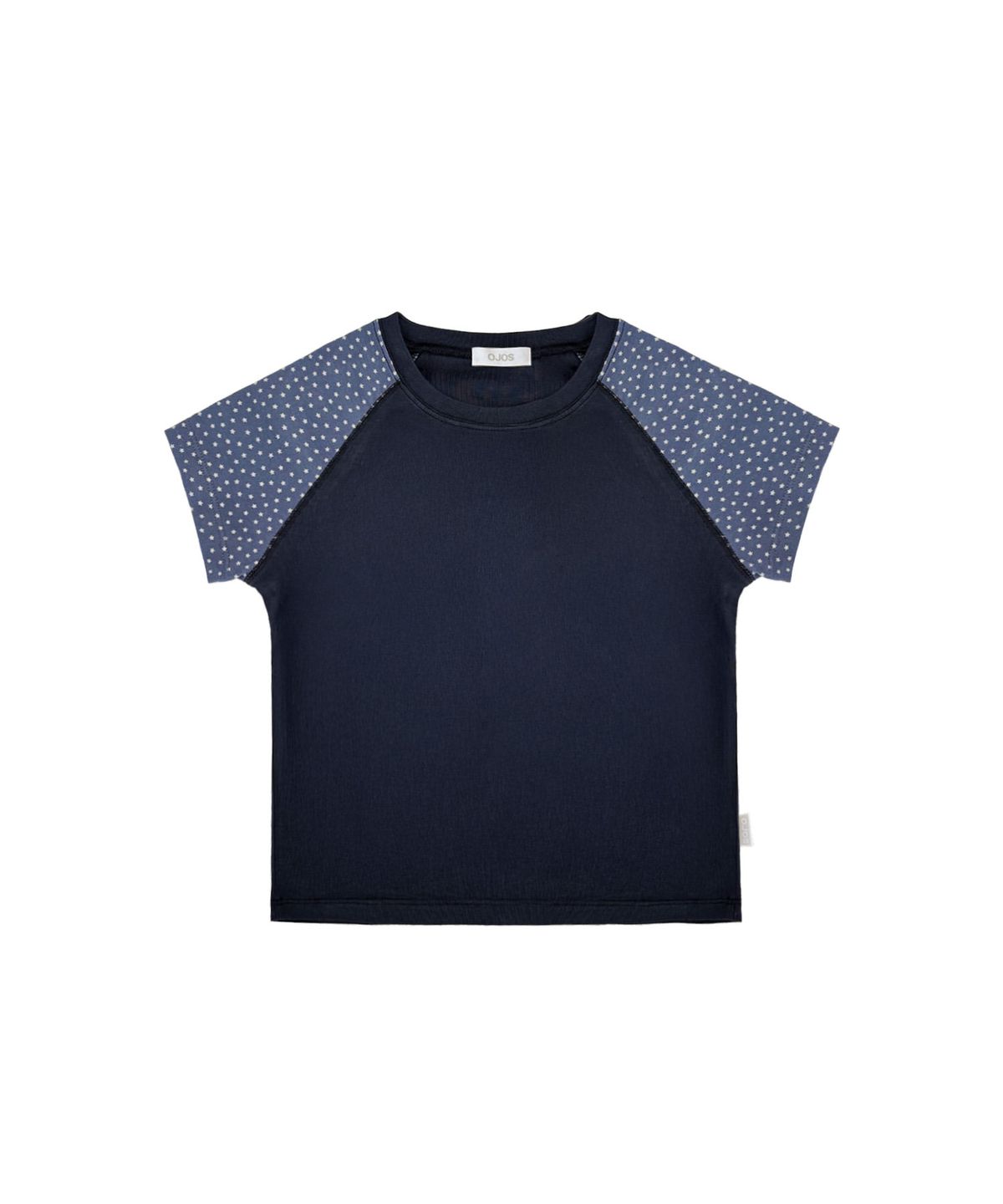오호스(OJOS) Star raglan T-shirt / Navy