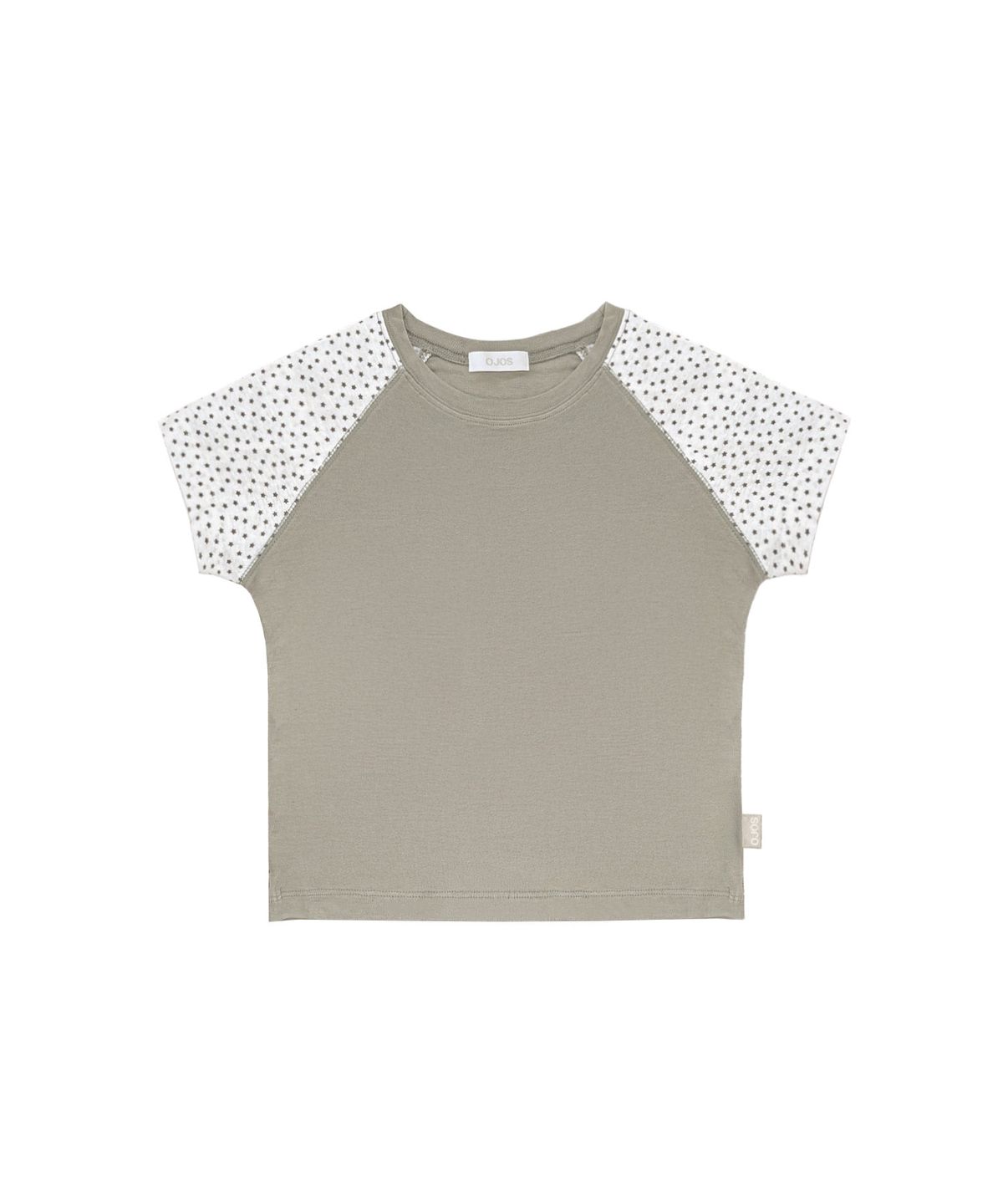 오호스(OJOS) Star raglan T-shirt / Khaki