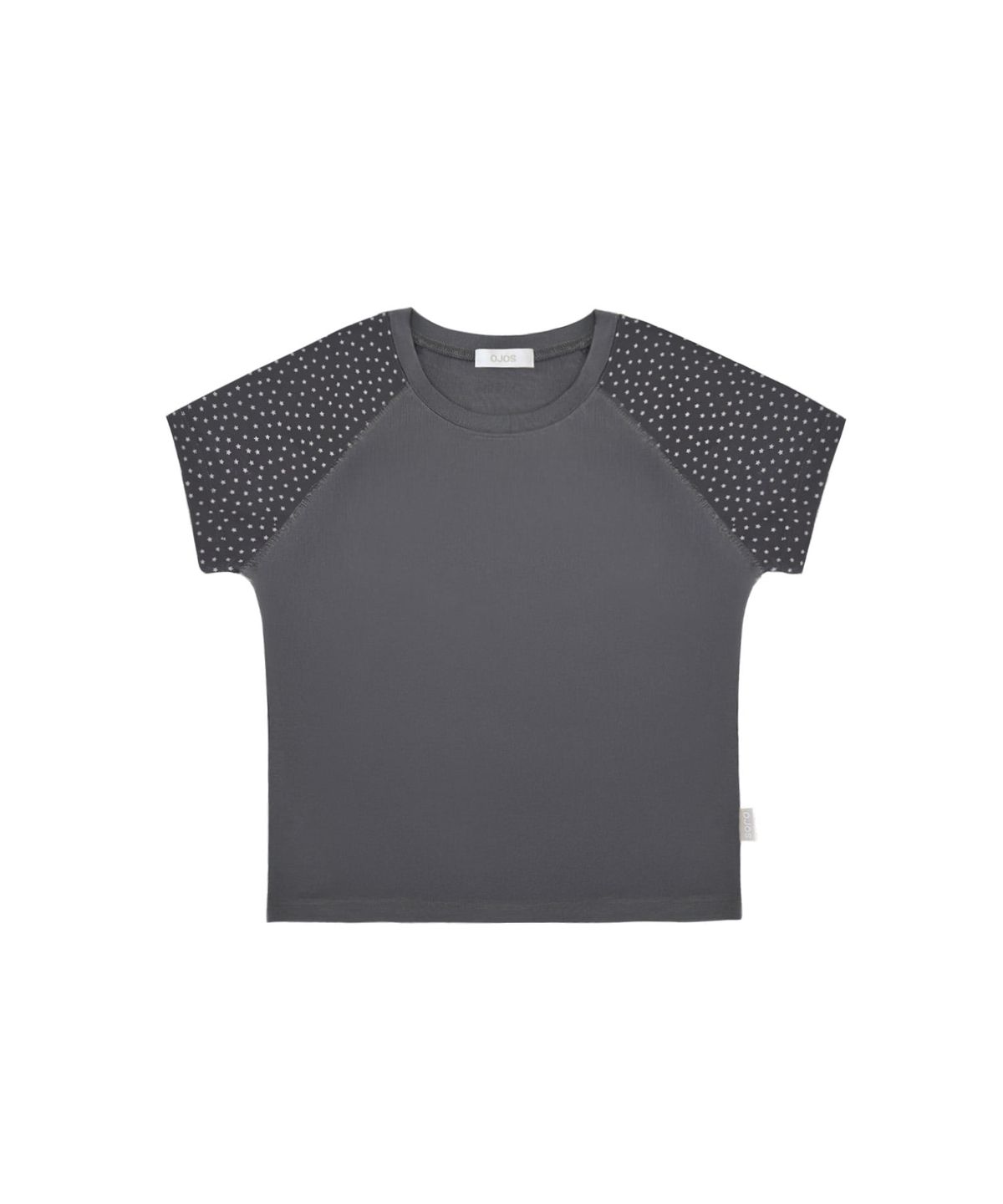 오호스(OJOS) Star raglan T-shirt / Charcoal