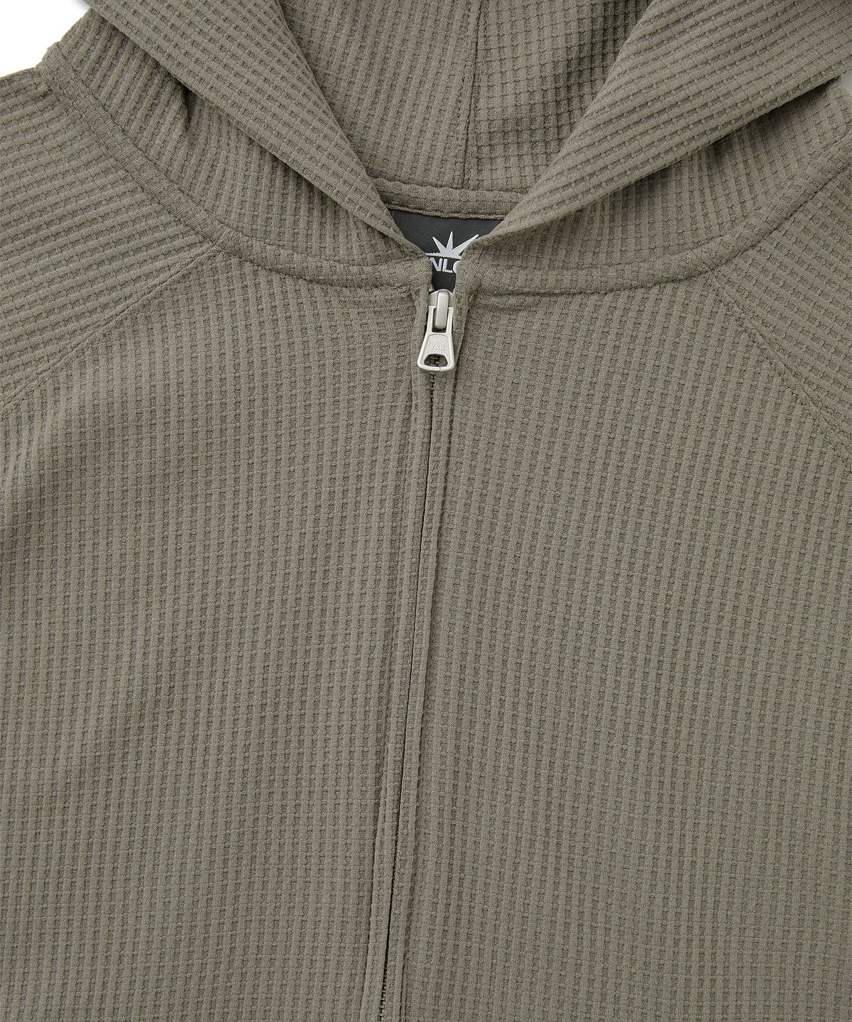 썬러브투어(SUNLOVETOUR) Aero Waffle Zip Up Hoodie Taupe