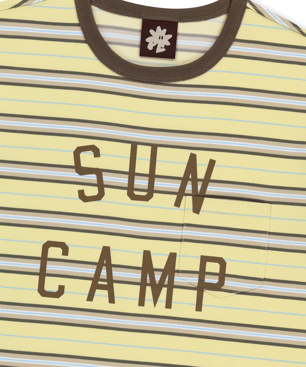 썬러브투어(SUNLOVETOUR) SUN CAMP Stripe Tee Yellow