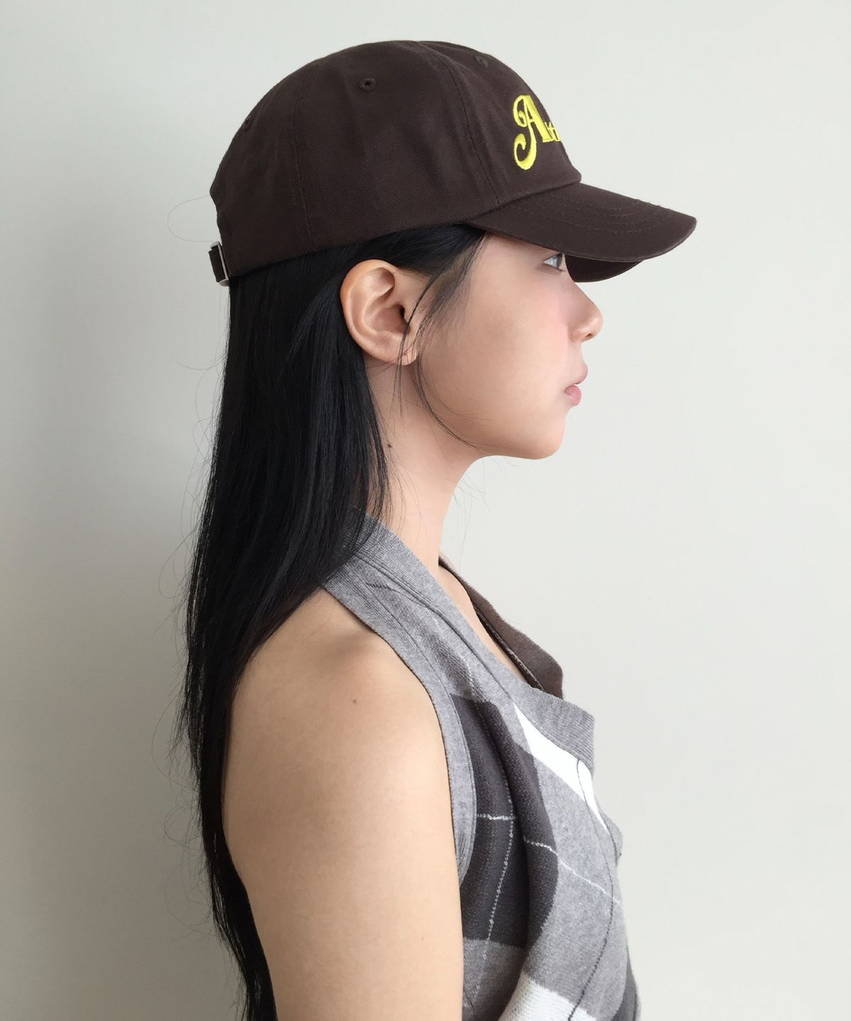 애프터썸머(AFTERSUMMER) afs logo cap (brown)