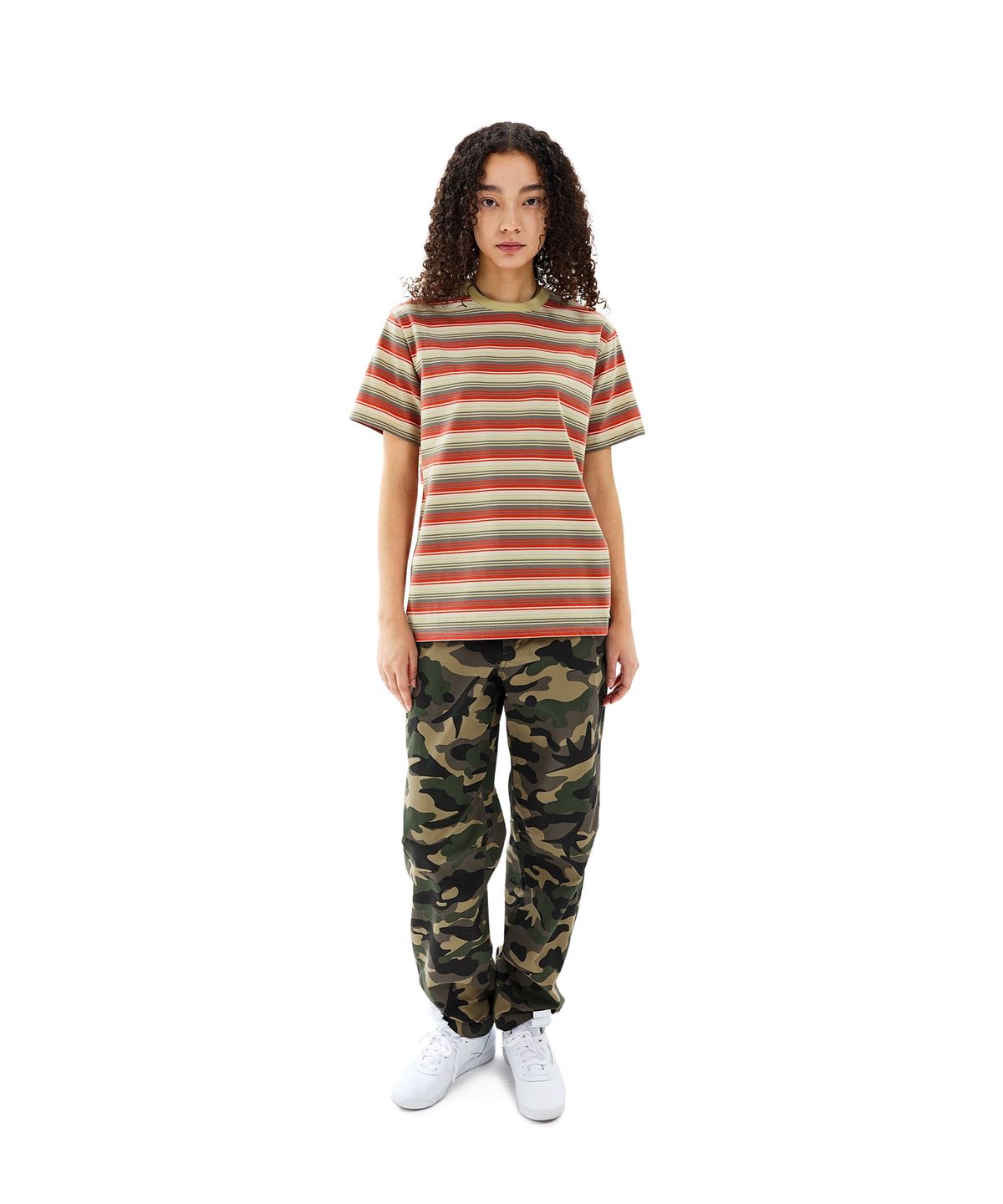 썬러브투어(SUNLOVETOUR) Striped Allday Tee Red