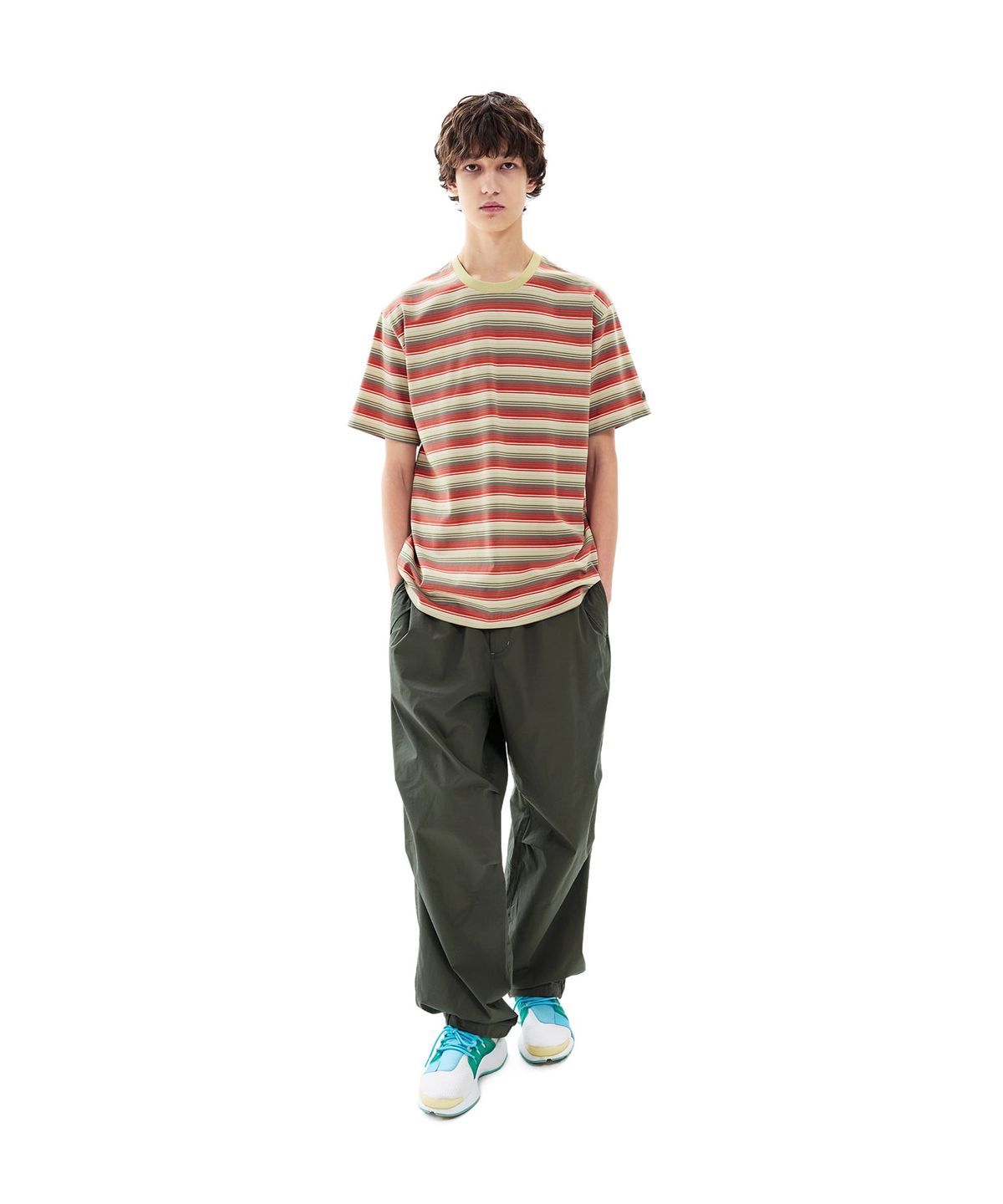 썬러브투어(SUNLOVETOUR) Striped Allday Tee Grey