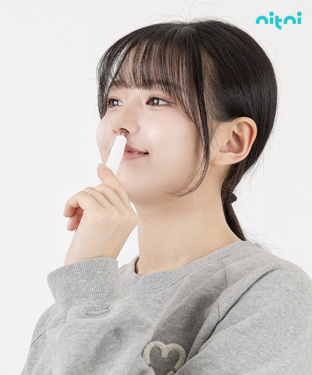 니트니(NITNI) 내시경 귀이개 코털제거기 2in1 더블픽