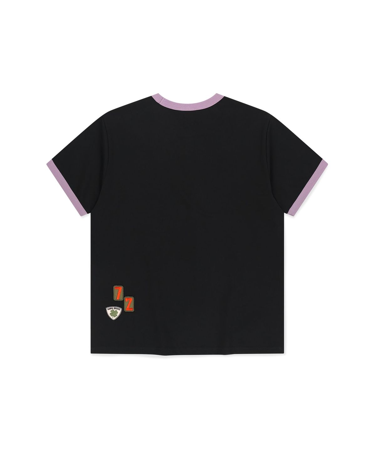 썬러브투어(SUNLOVETOUR) Multi Patch Ringer Tee Black
