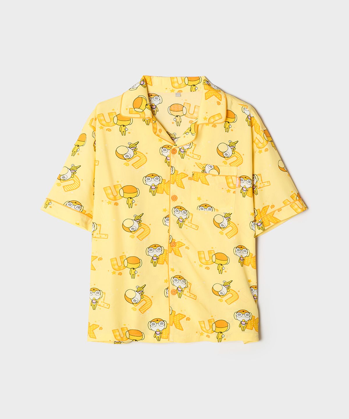 스파오(SPAO) [개구리 중사 케로로] 반팔 파자마(YELLOW)_SPPPG25U17