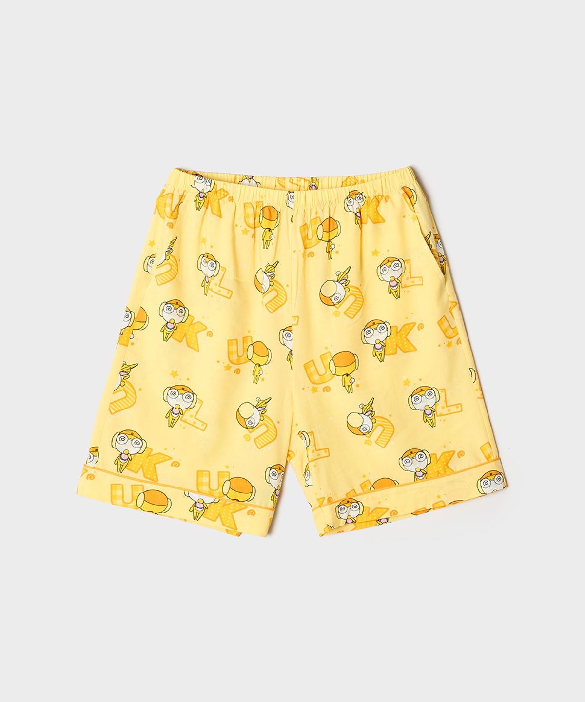 스파오(SPAO) [개구리 중사 케로로] 반팔 파자마(YELLOW)_SPPPG25U17