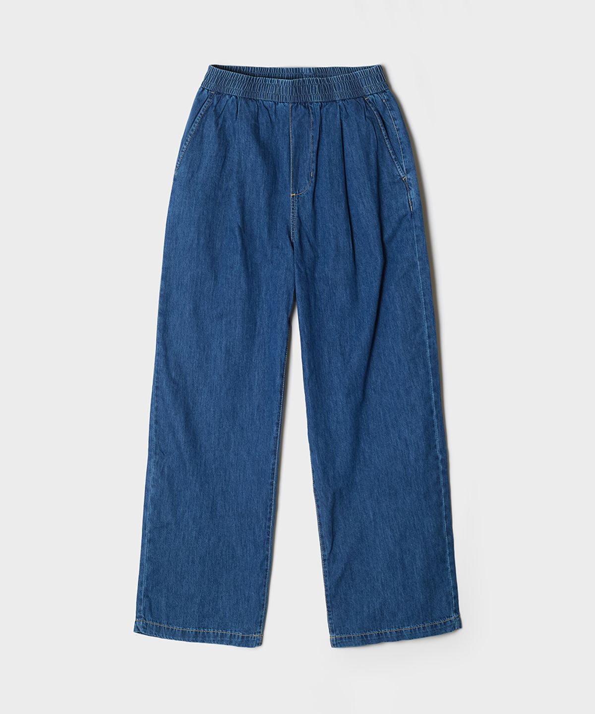 스파오(SPAO) 와이드 밴딩 팬츠 (데님)_SPTJG24C55