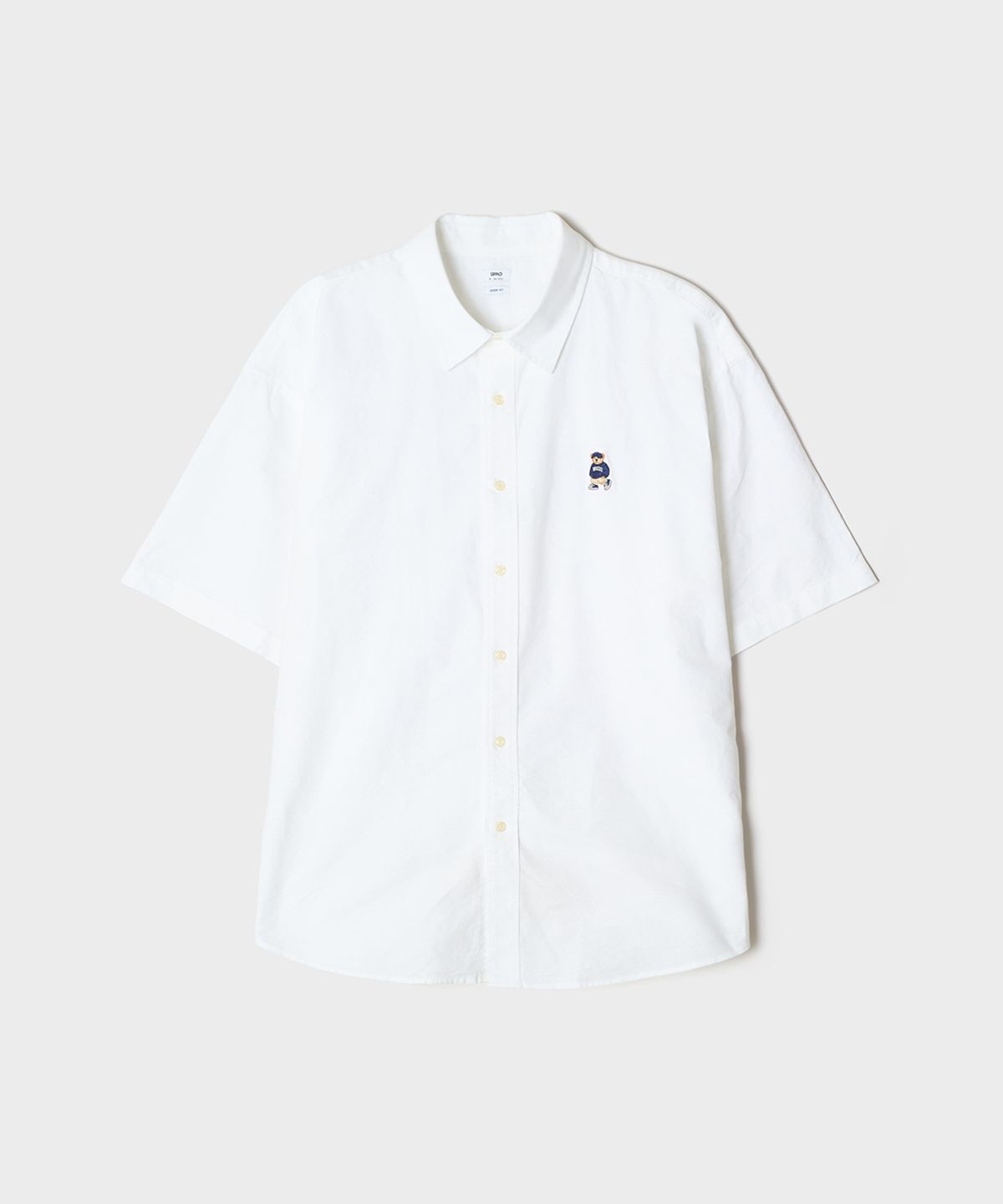 스파오(SPAO) (우디) 오버핏 반팔 옥스포드 셔츠_SPYWG25CY2