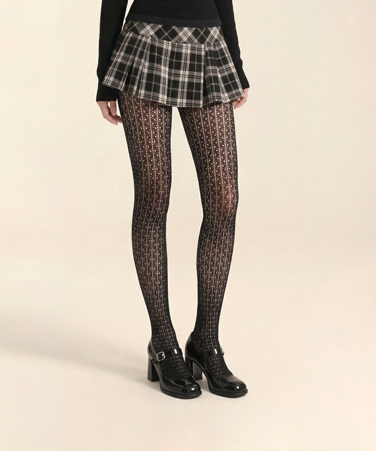 로맨틱타이거(ROMANTIC TIGER) Urban Dot 망사 (black)