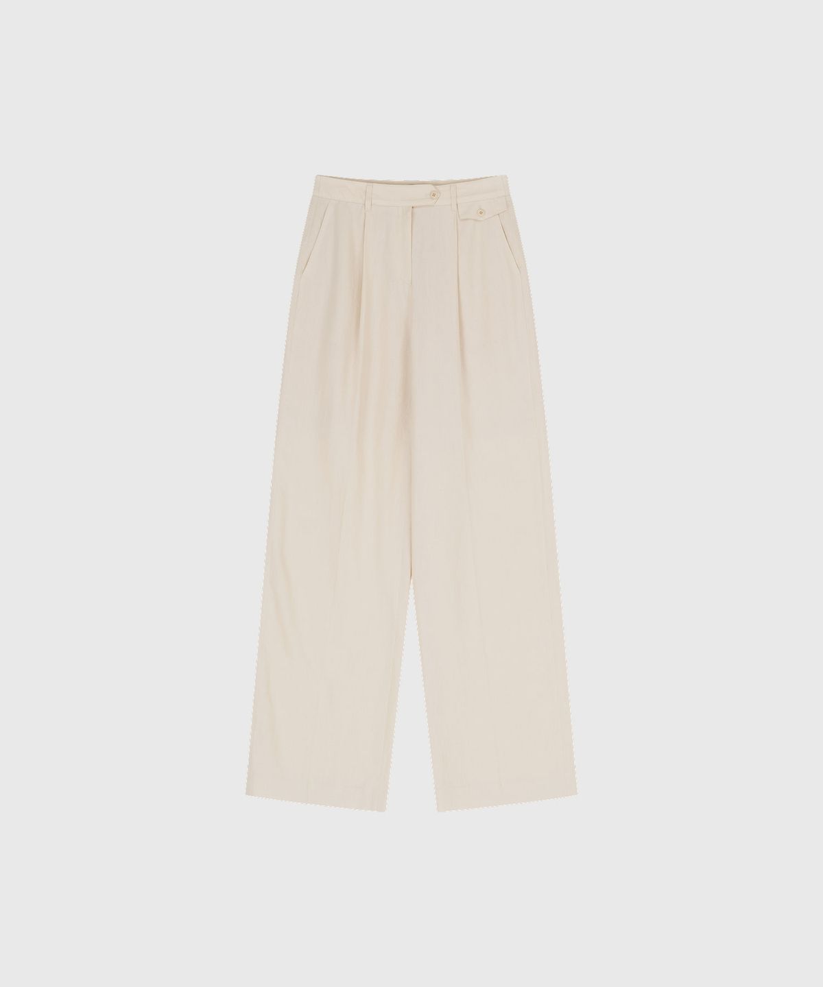 룩캐스트(LOOKAST) 헬레나 린넨 스트레이트 슬랙스_베이지 / HELENA LINEN STRAIGHT SLACKS_BEIGE